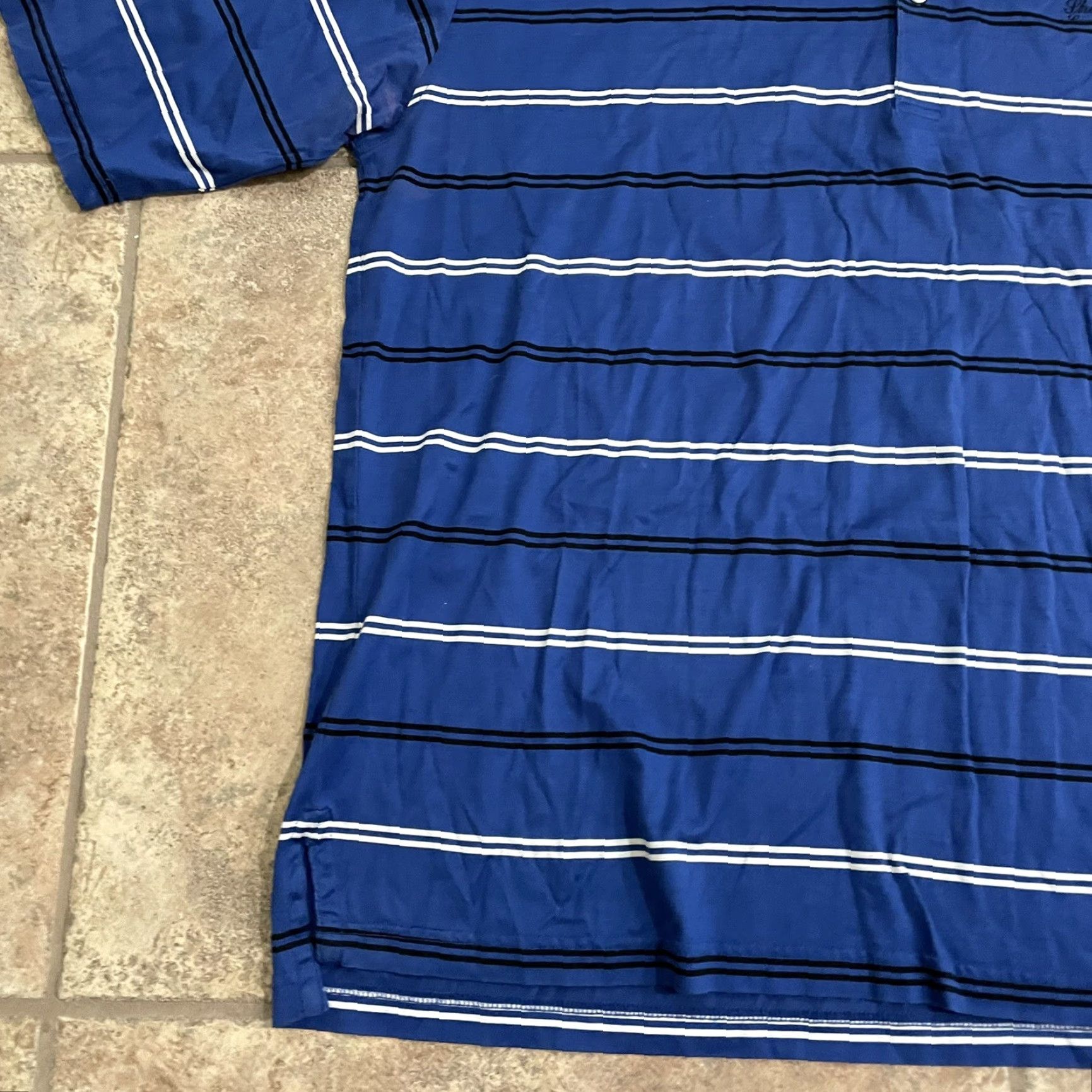 Vintage Sherwood CC Fairway And Greens 100% cotton Blue polo golf shirt Mens Size XXL Size US XXL / EU 58 / 5 - 3 Thumbnail
