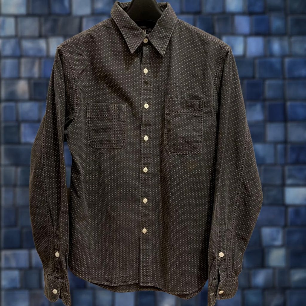 Ralph Lauren RRL Ralph Lauren Polka Dot Pattern Long Sleeve Shirt XS Dark Gray Mens Regular Button-Up Clothing Cotton Size US XS / EU 42 / 0 - 1 Thumbnail