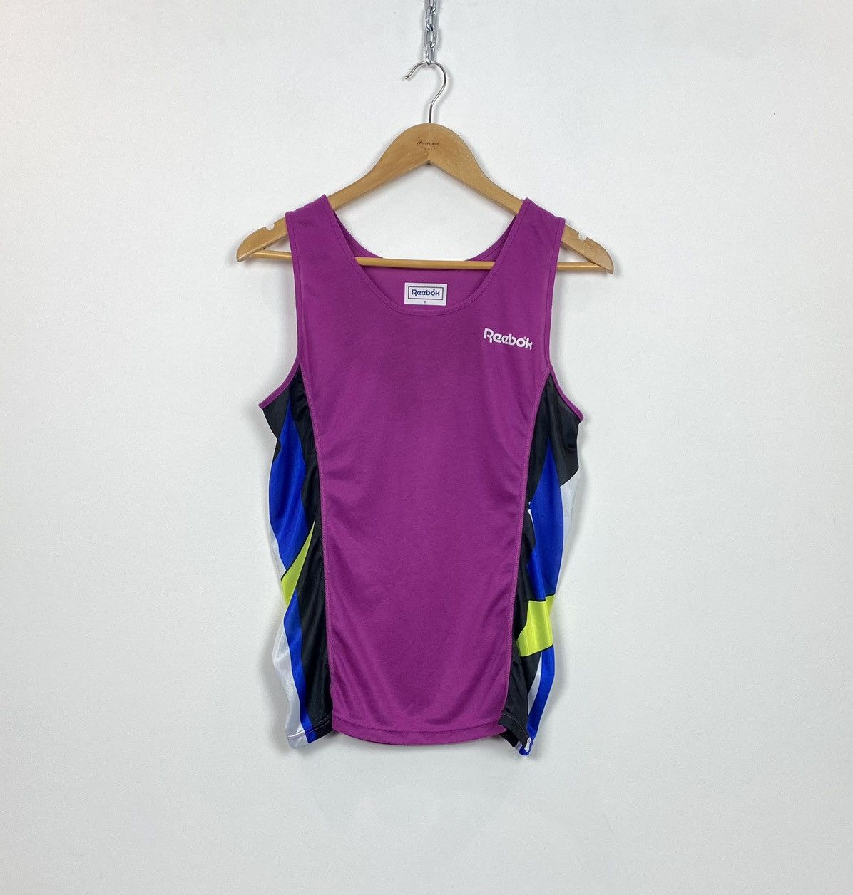 Reebok Vintage 90s Reebok Purple Tank Top Sleeveless Shirt Sports Size US M / EU 48-50 / 2 - 1 Thumbnail