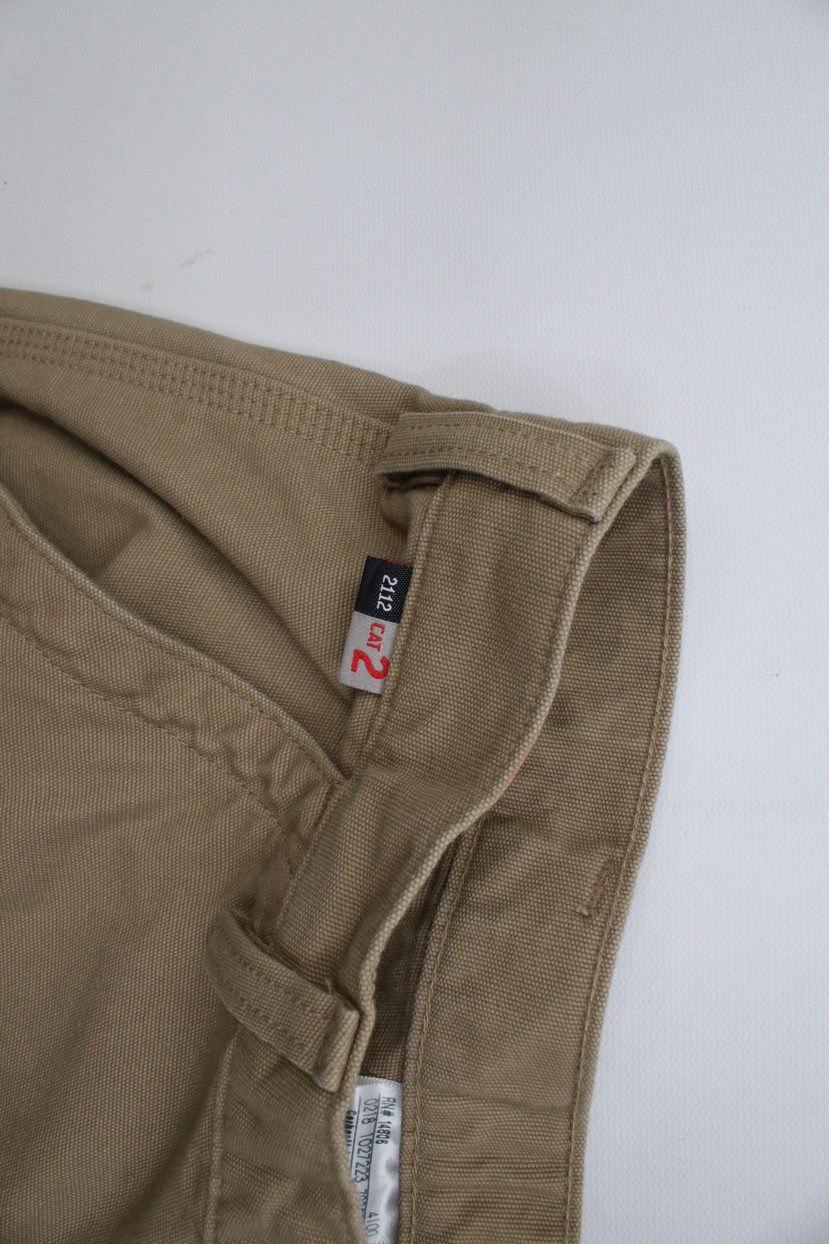 Carhartt Carhartt FR Wide Leg Fire Flame Resistant Cargo Pants Khaki Size US 33 - 7 Thumbnail