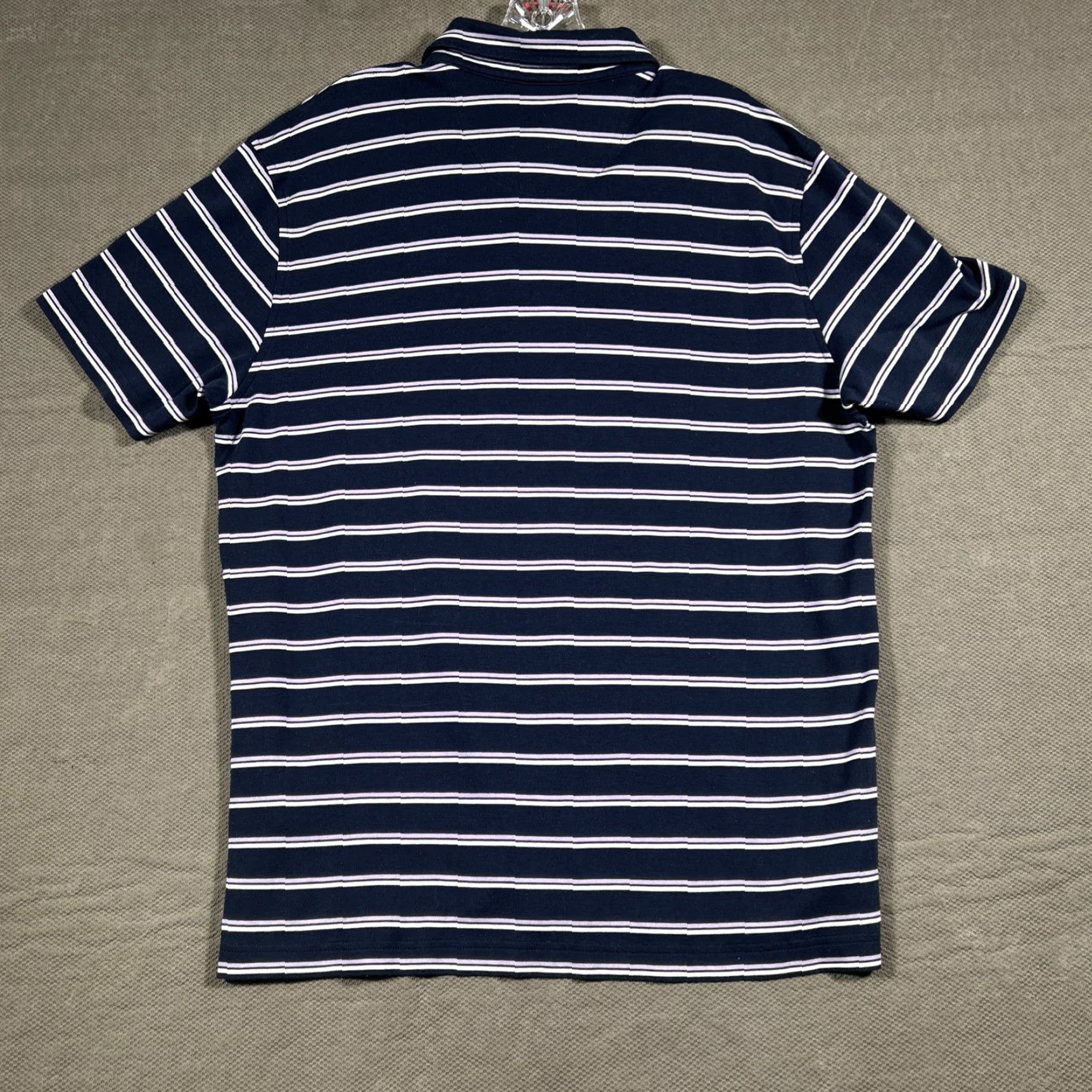 Brooks Brothers Brooks Brothers Polo Shirt Mens XL Slim Fit Blue Striped Short Sleeve Size US XL / EU 56 / 4 - 7 Thumbnail