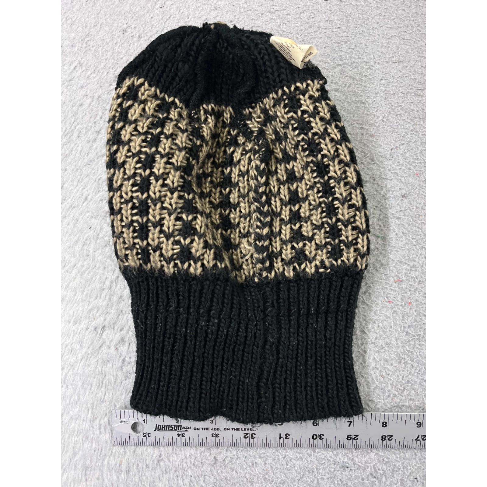 Dakine DAKINE Beanie Hat Adult One Size Black Knit Zig Zag 100% Acrylic Ski Mens Womens Unisex Size ONE SIZE - 7 Thumbnail