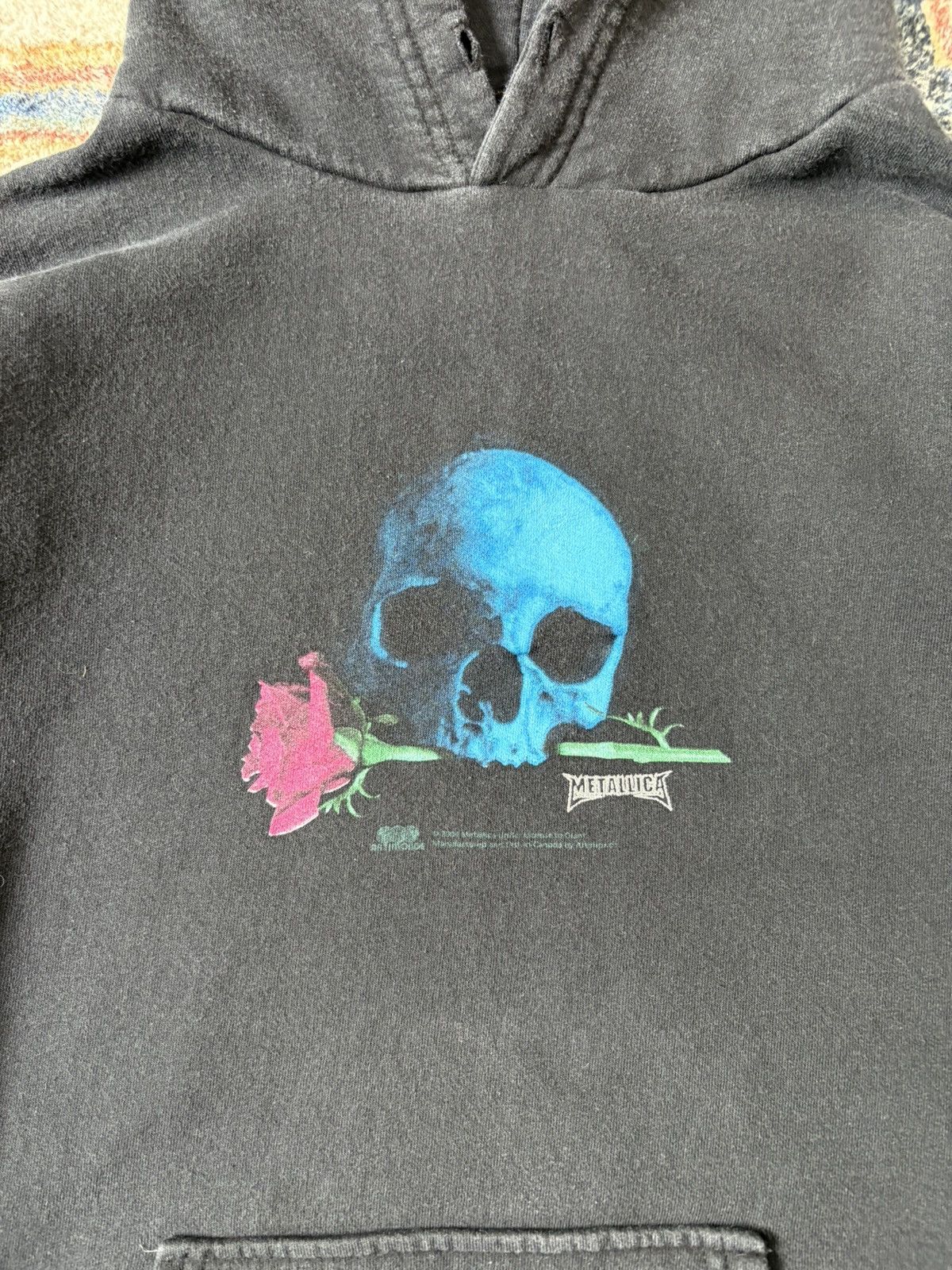 Vintage Vintage Metallica Skull Rose Band Pullover Hoodie Medium Size US S / EU 44-46 / 1 - 4 Thumbnail