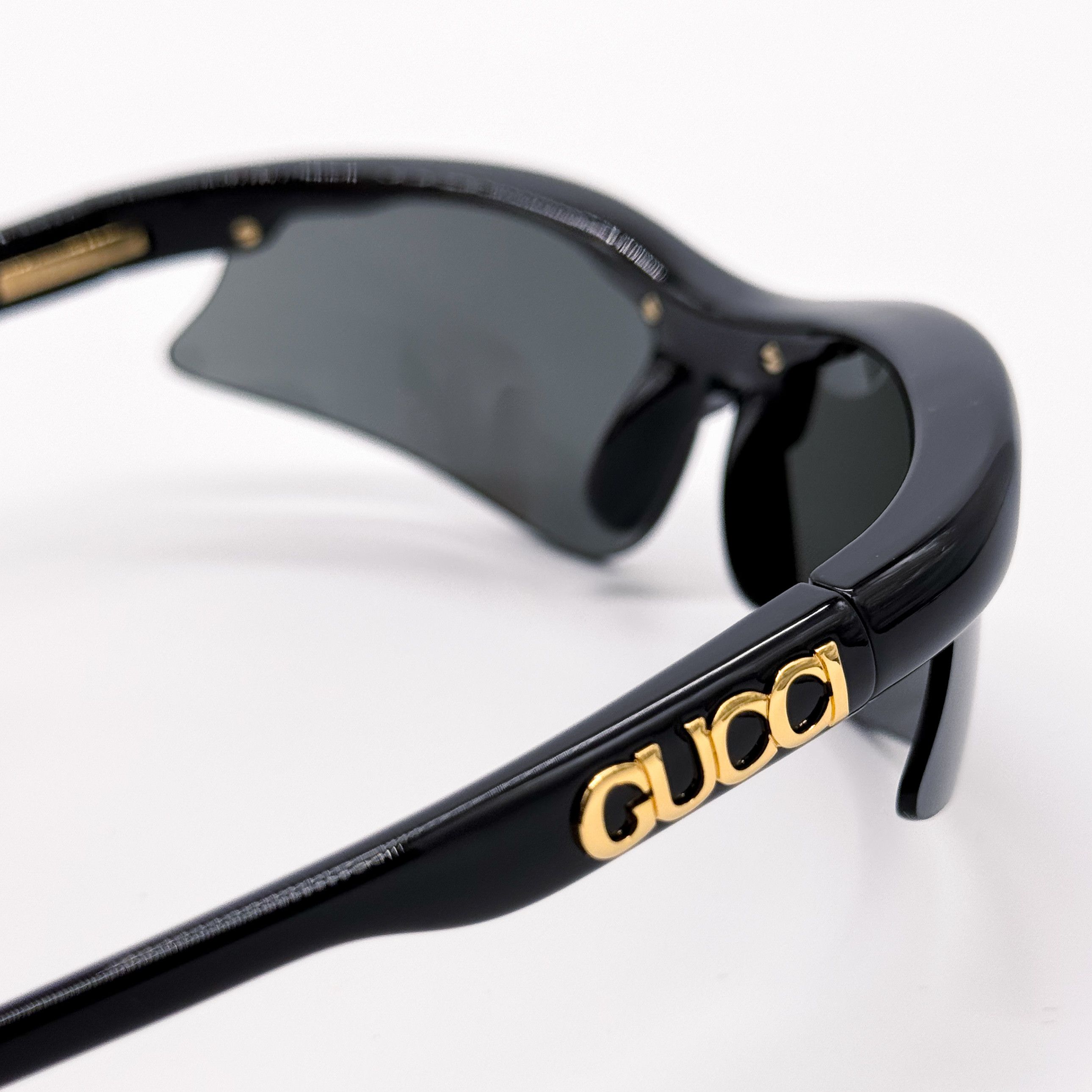 Gucci NEW GUCCI GG1774S 006 BLACK GREY MASK UNISEX SUNGLASSES Size ONE SIZE - 6 Thumbnail