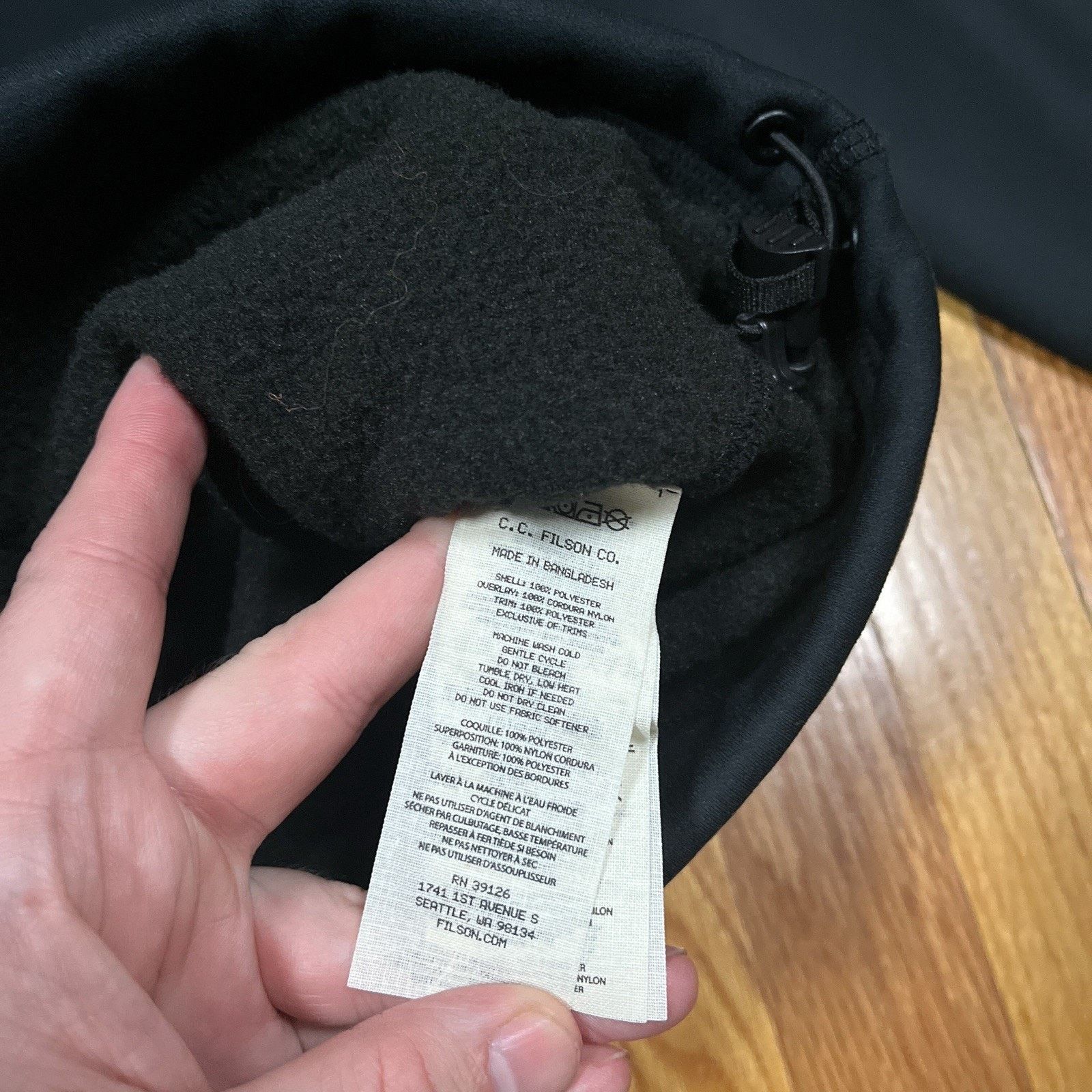 Filson Filson Granite Spire Fleece Jacket Zip Black Wind Resistant Size US XS / EU 42 / 0 - 7 Thumbnail