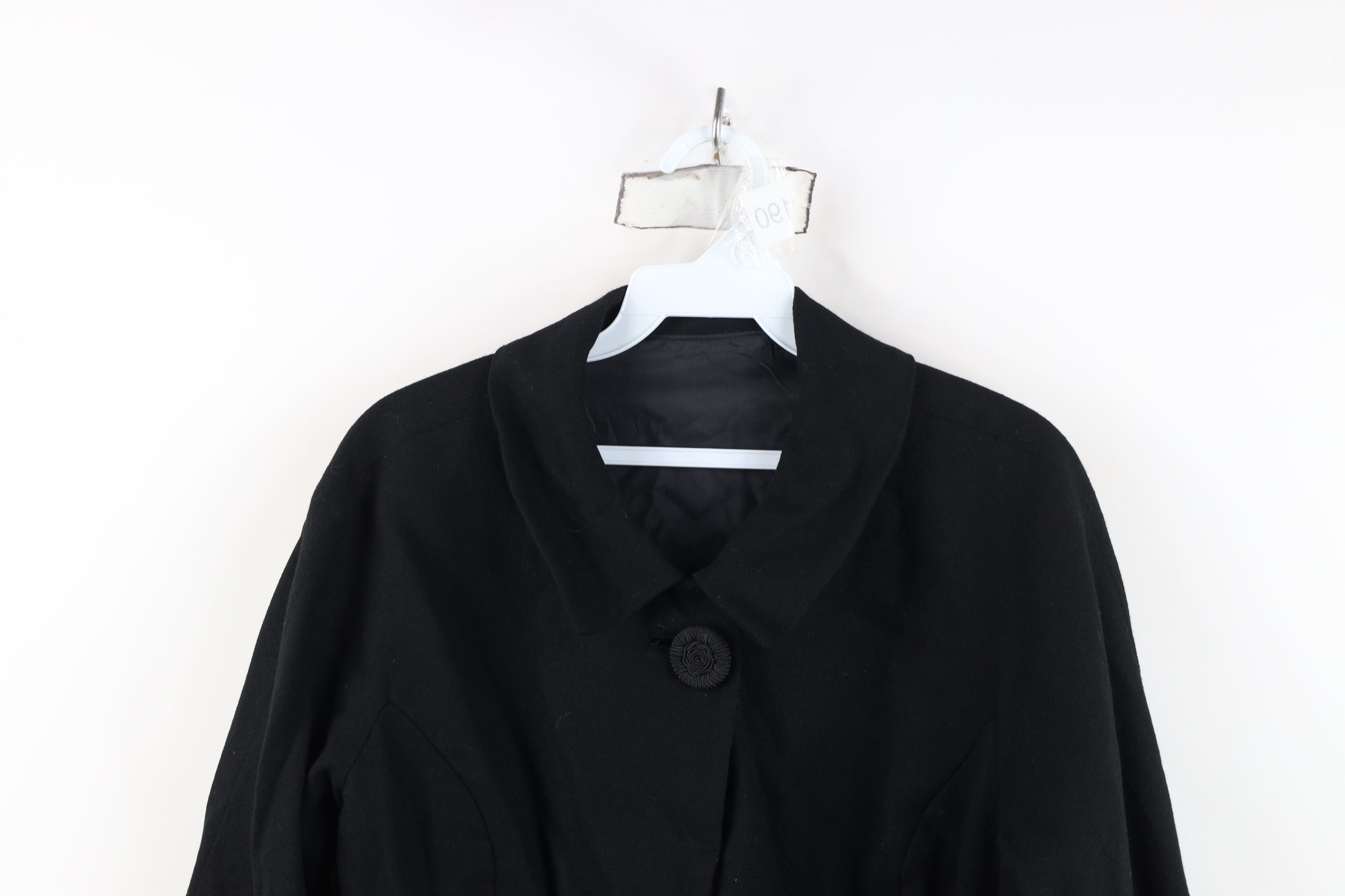 Vintage Vintage 50s Rockabilly Wool Cropped Blazer Jacket USA Size XXL / US 16-18 / IT 52-54 - 2 Thumbnail