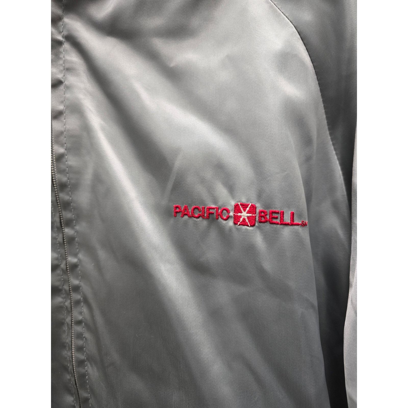 Swingster Vintage Pacific Bell, Swingster Silver Satin Jacket, Large Size US L / EU 52-54 / 3 - 2 Thumbnail