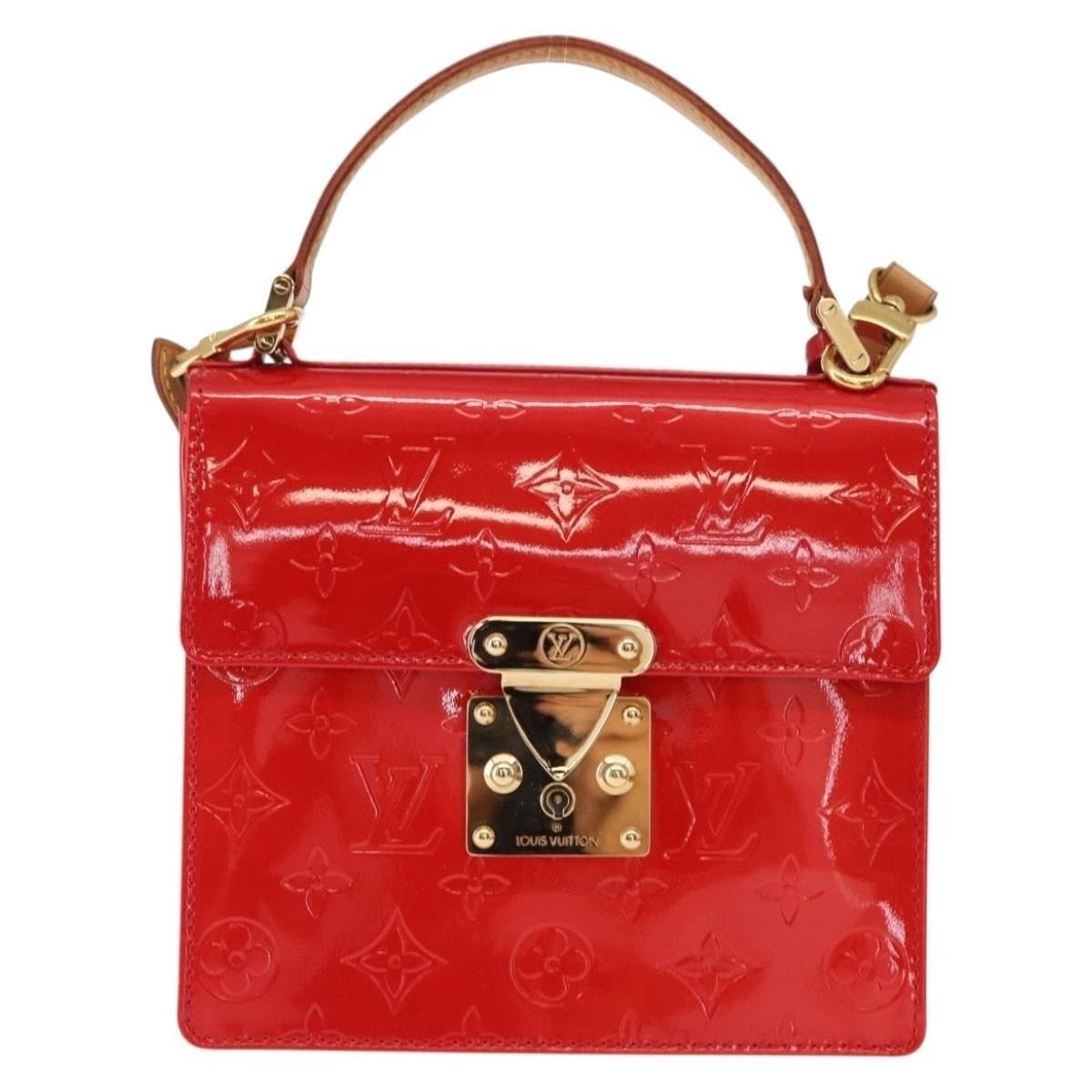Louis Vuitton Louis Vuitton Monogram Vernis Spring Street Handbag Red Size ONE SIZE - 1 Thumbnail