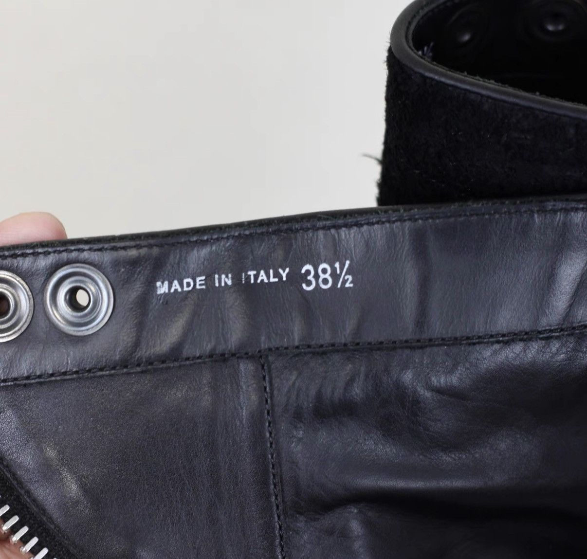 Rick Owens Rick Owens Mainline Suede Swivel-Zip Military Boots Size US 8.5 / IT 38.5 - 7 Thumbnail