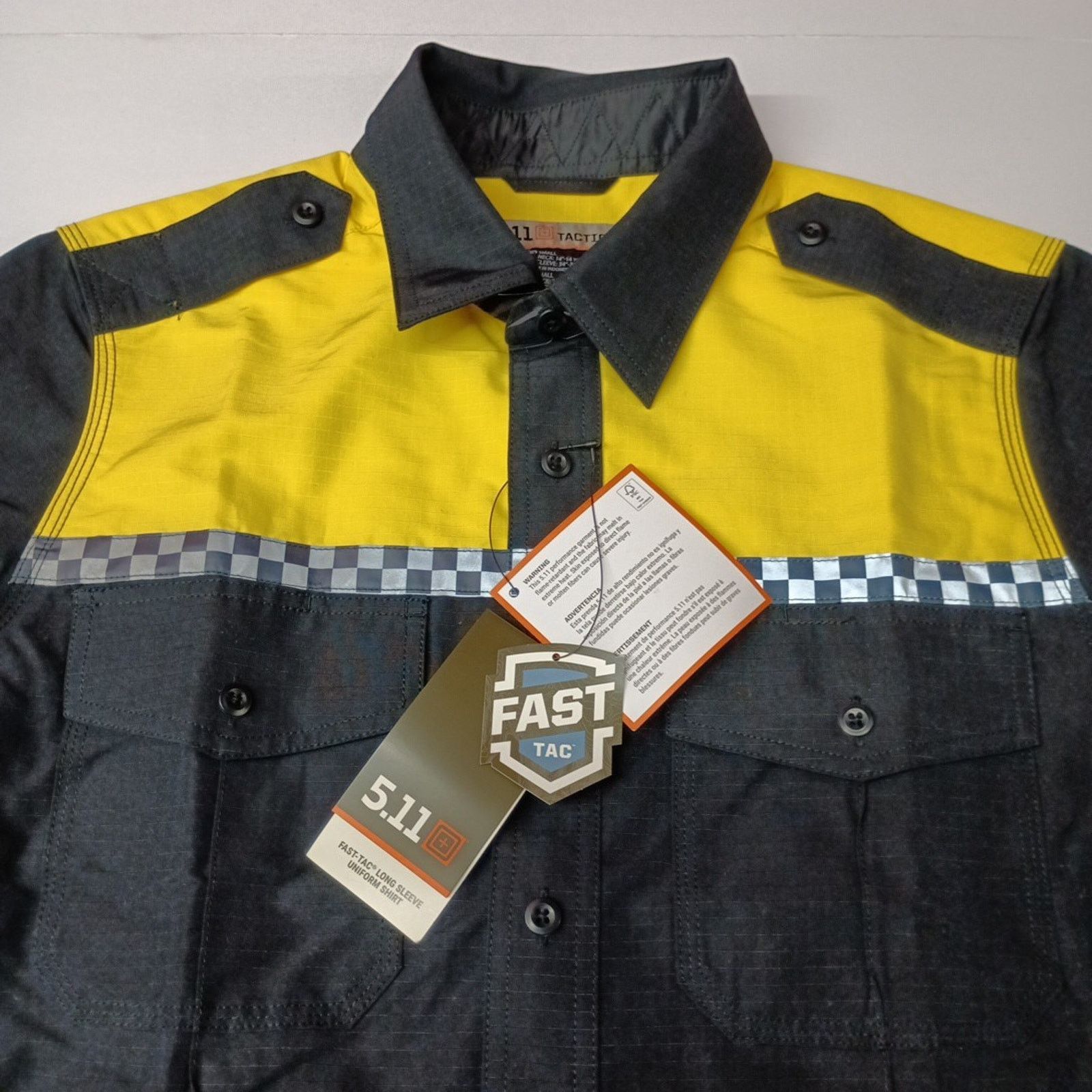 5.11 5.11 Tactical Shirt Men's Size S Blue Yellow Button Up NWT Size US S / EU 44-46 / 1 - 3 Thumbnail