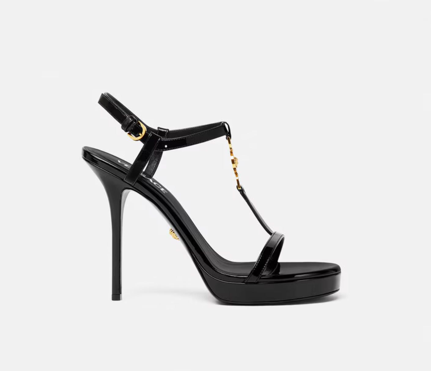 Versace Medusa ‘95 Patent Sandals 115mm SIZE 38
