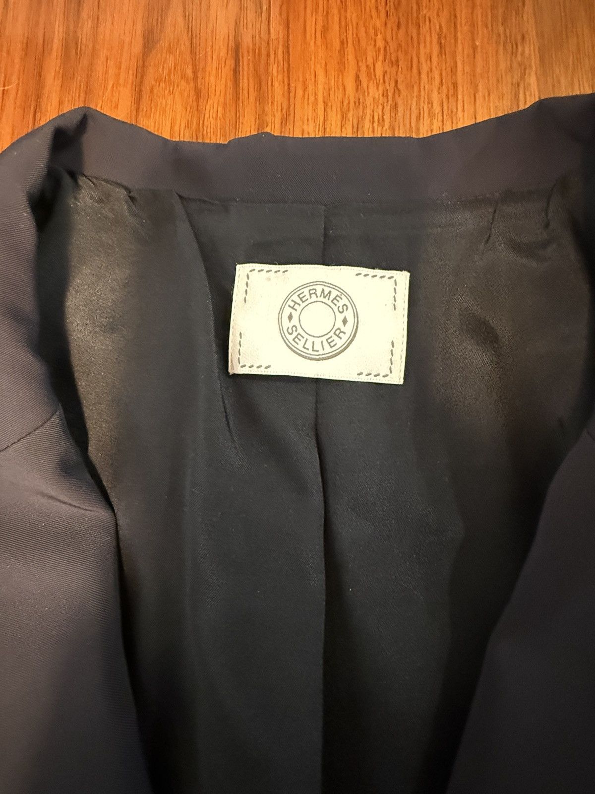Hermes Hermes Navy Jump Competition Blazer Size 42R - 3 Thumbnail