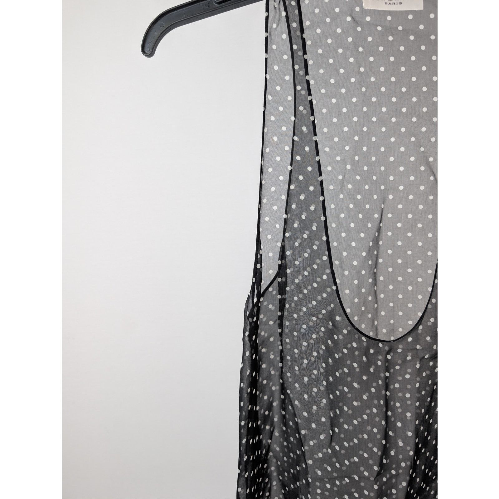 Saint Laurent Paris o1rshd1 Tank Tops / Moussseline Petit Pois in Noir Size US M / EU 48-50 / 2 - 6 Thumbnail