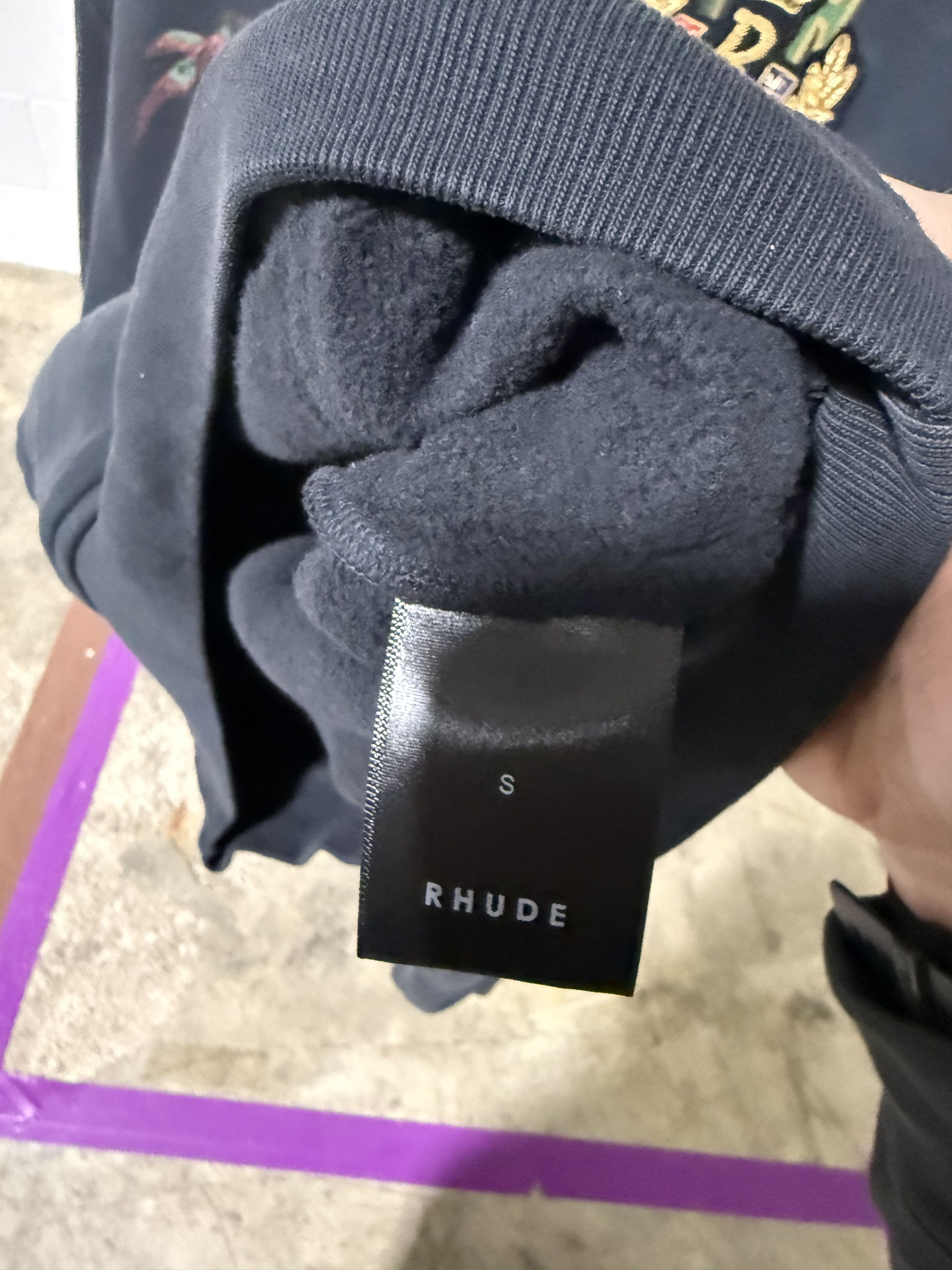 Rhude Rhude University Hoodie 'Black' Size US S / EU 44-46 / 1 - 3 Thumbnail