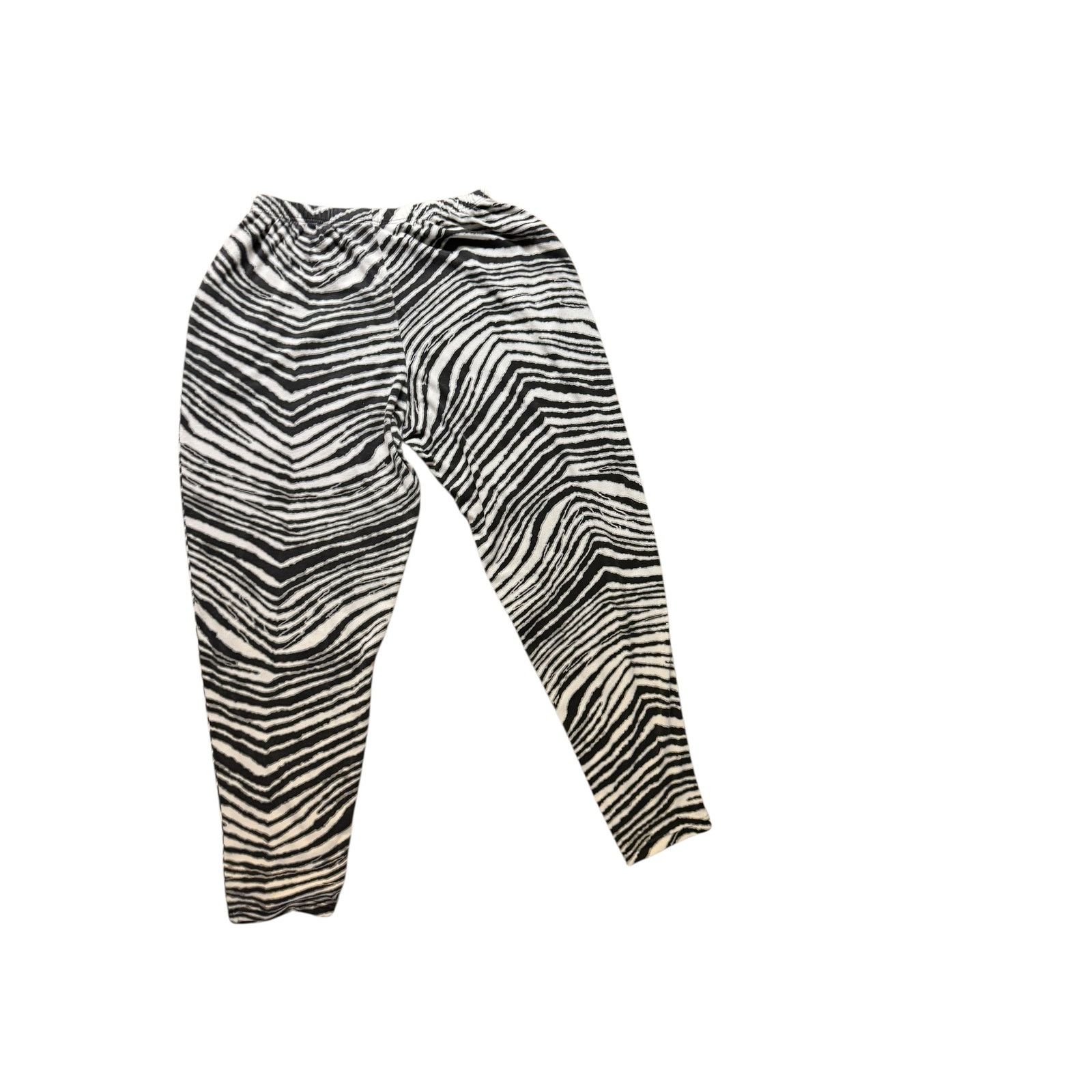 Zubaz Zubaz - NFL Raiders Zebra Stripe Sweatpants USA Made Vintage Size US 35 - 2 Thumbnail