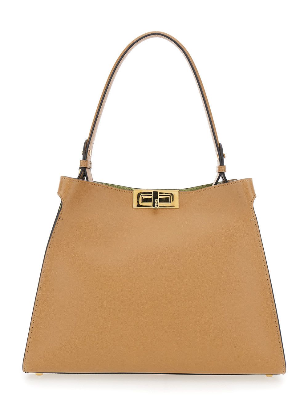 Fendi Fendi Way Tote Bag with Removable Handle and Turn Lock in Beige Leather for Women Size ONE SIZE - 1 Thumbnail