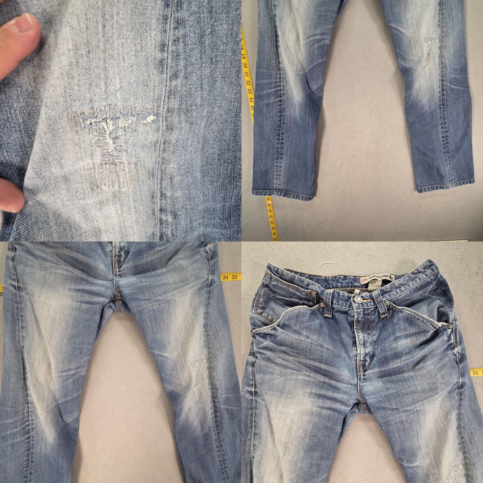 Levi's VTG Levi's Engineered Jeans Mens Med Wash 30x28 Distressed Pockets 90s Twisted Fits Denim Jeans Relaxed Blue 30 Mens Size US 30 / EU 46 - 8 Thumbnail