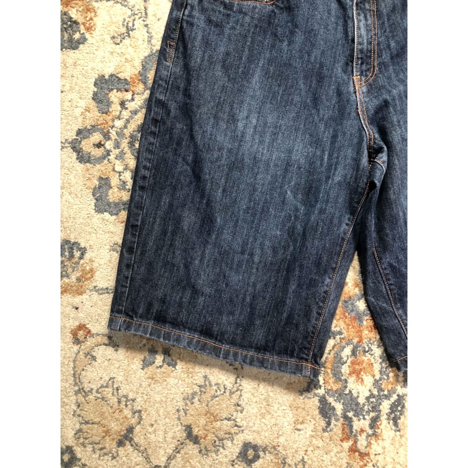 Denime Miskeen Originals Denim Shorts Mens 38 Dark Relaxed Bermuda Hip Hop Locks Size US 38 / EU 54 - 4 Thumbnail