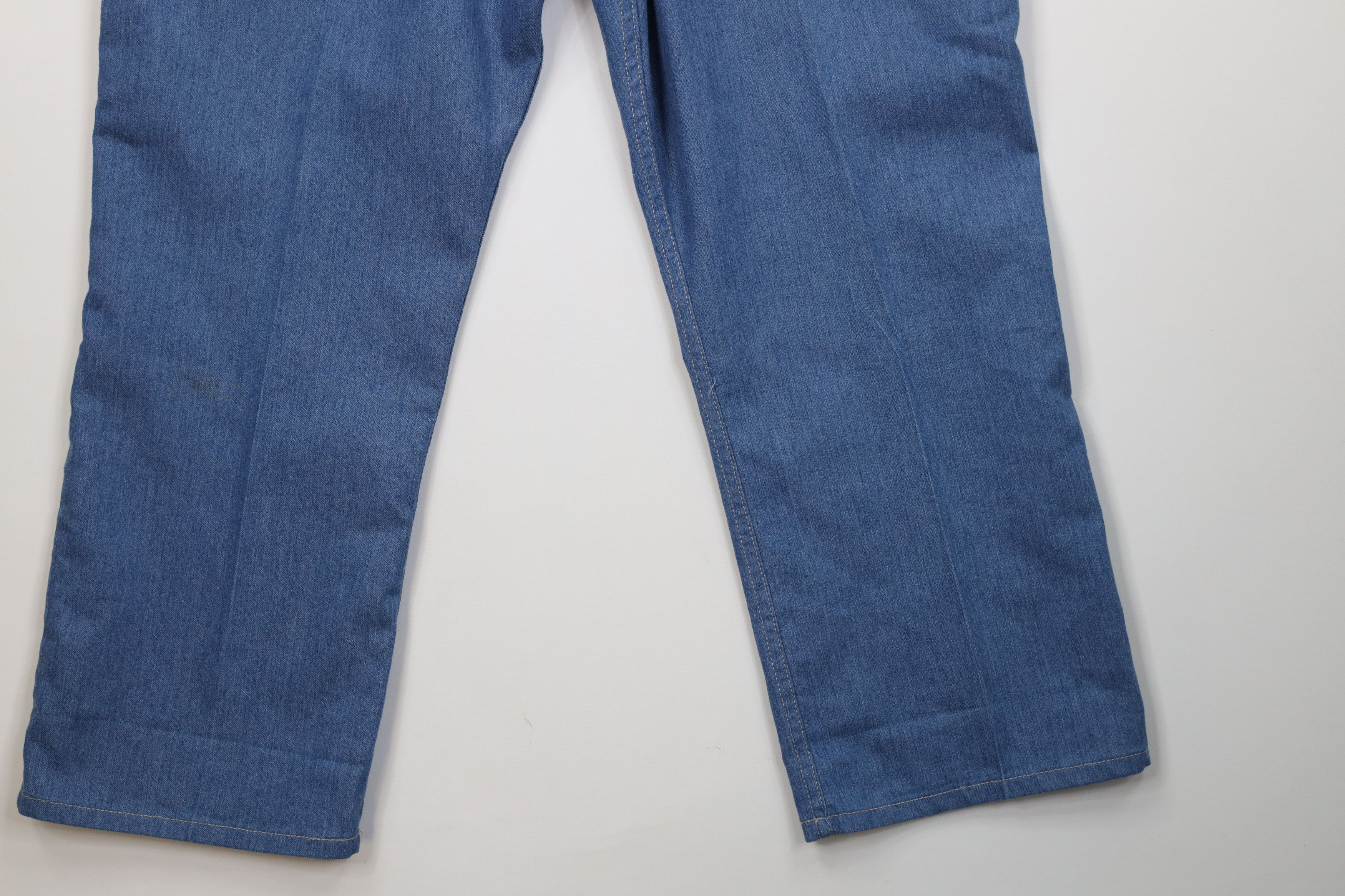 Vintage Vintage 90s Streetwear Flared Wide Leg Denim Jeans Blue Size US 42 / EU 58 - 15 Thumbnail