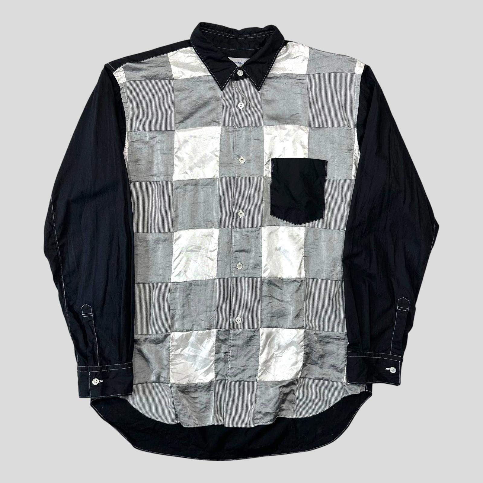 【COMME des GARÇONS FRANCE】Rayon blouse Comme des Garcons CDG SHIRT 00's Rayon Patchwork Contrast Stitch