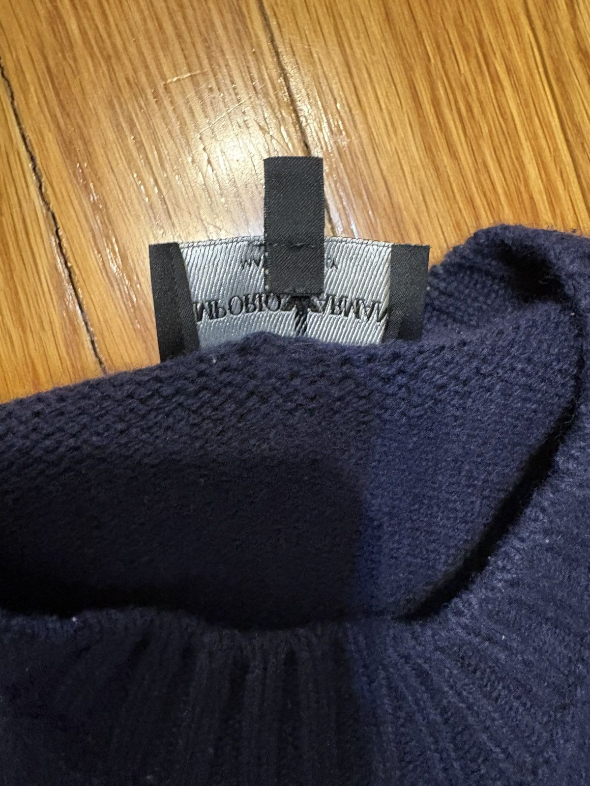 Armani Emporio Armani patterned navy sweater Size US L / EU 52-54 / 3 - 4 Thumbnail