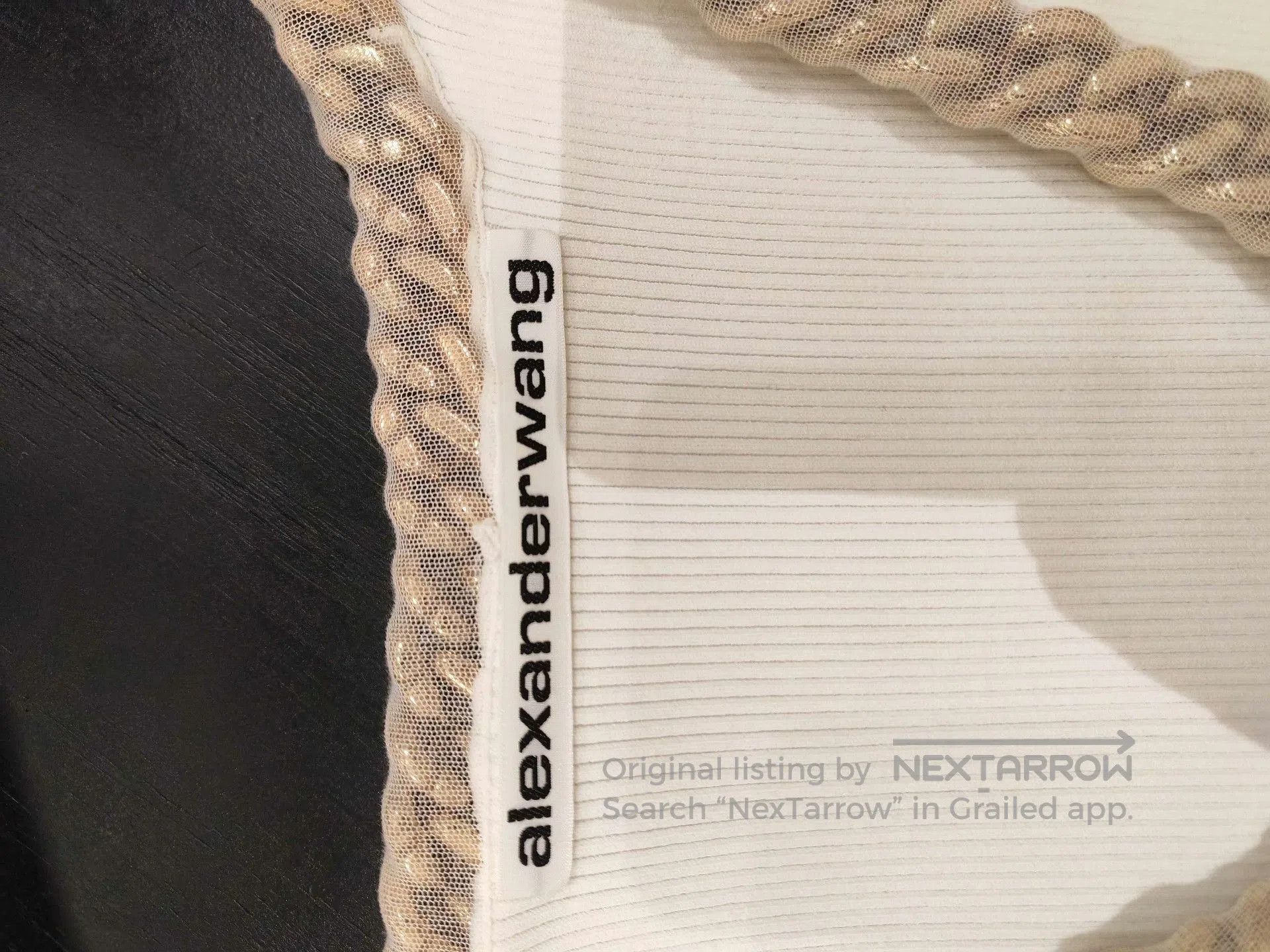 Alexander Wang Alexander Wang White Chain Knit Top. Size XS / US 0-2 / IT 36-38 - 3 Thumbnail