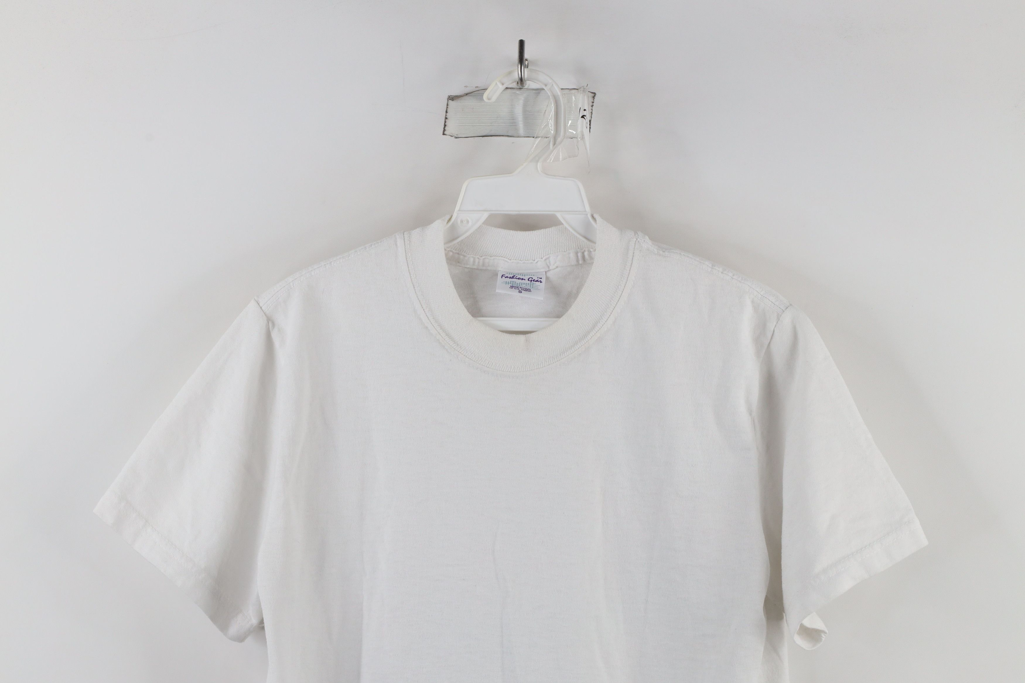 Vintage Vintage 90s Streetwear Short Sleeve T-Shirt White Cotton Size US S / EU 44-46 / 1 - 2 Thumbnail