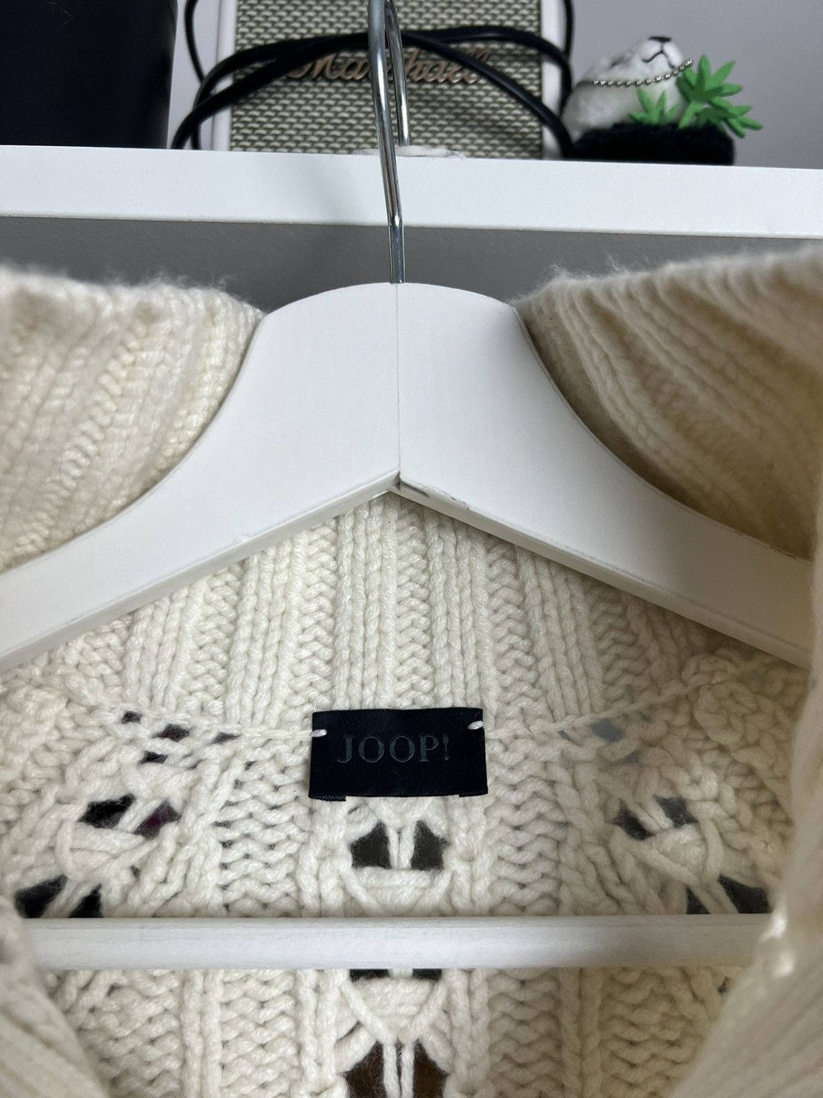 Joop! × Vintage Vintage y2k JOOP! Cropped zip wool crochet sweater S archive Size S / US 4 / IT 40 - 3 Thumbnail