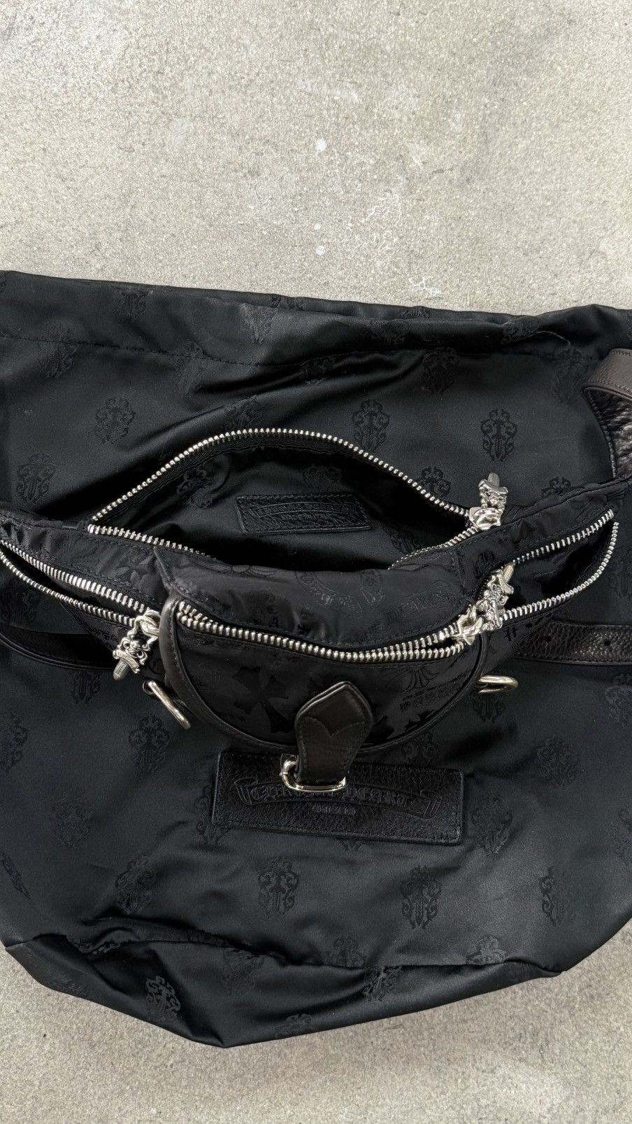 Chrome Hearts RARE! Chrome Hearts Nylon Stencil Snatpack Waist Bag Size ONE SIZE - 10 Thumbnail