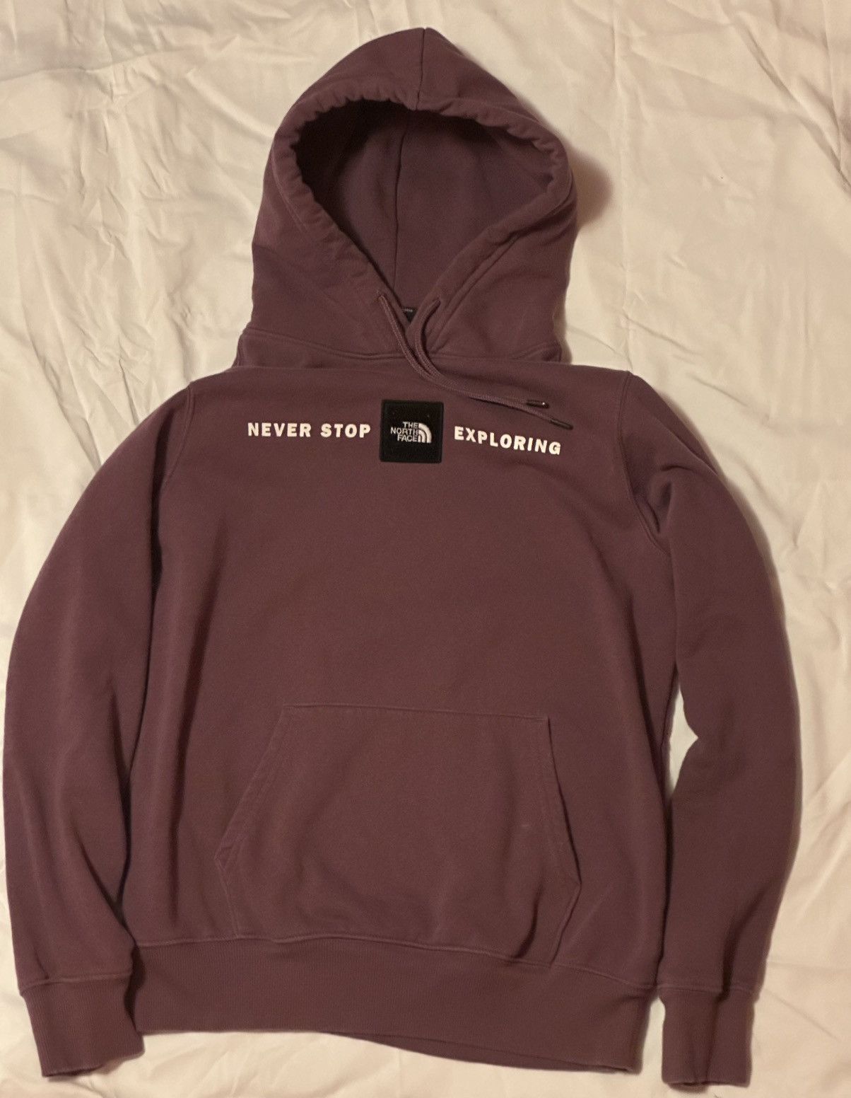 The North Face THE NORTH FACE Men Purple Hoodie Never Stop Exploring Sz. S Size US S / EU 44-46 / 1 - 1 Thumbnail