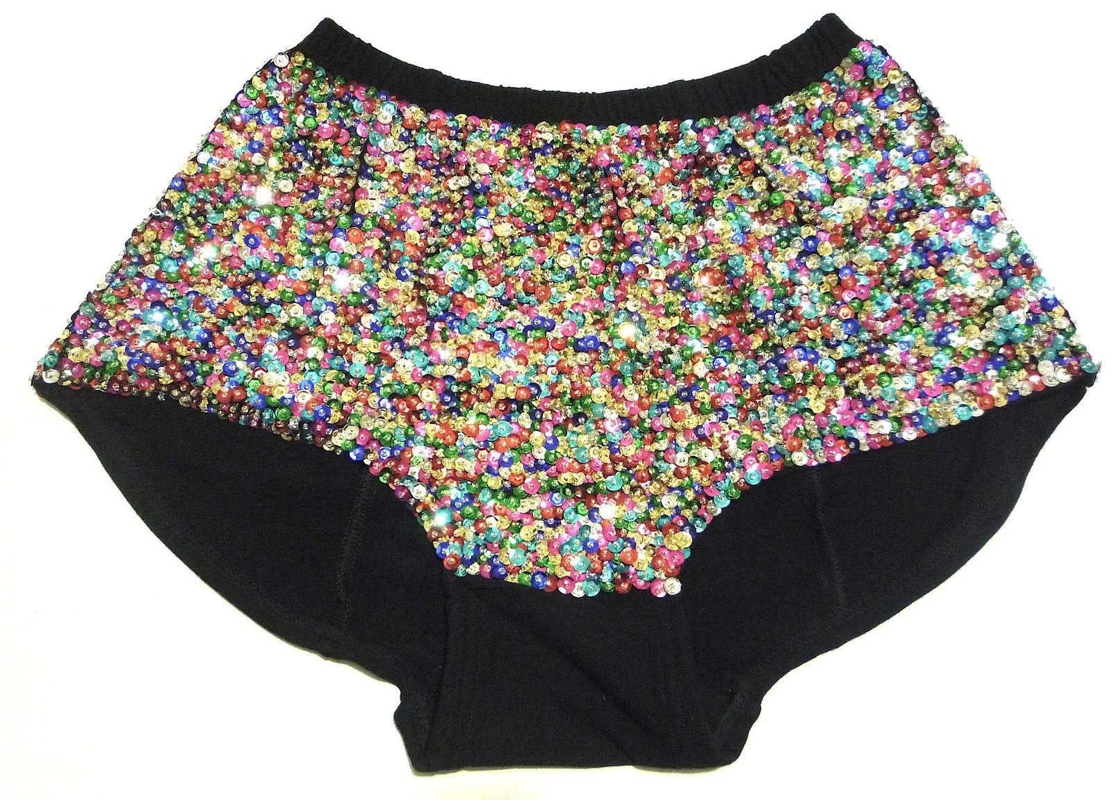 Designer Sequin Brief Short Lite Multi Size 28" / US 6 / IT 42 - 1 Preview
