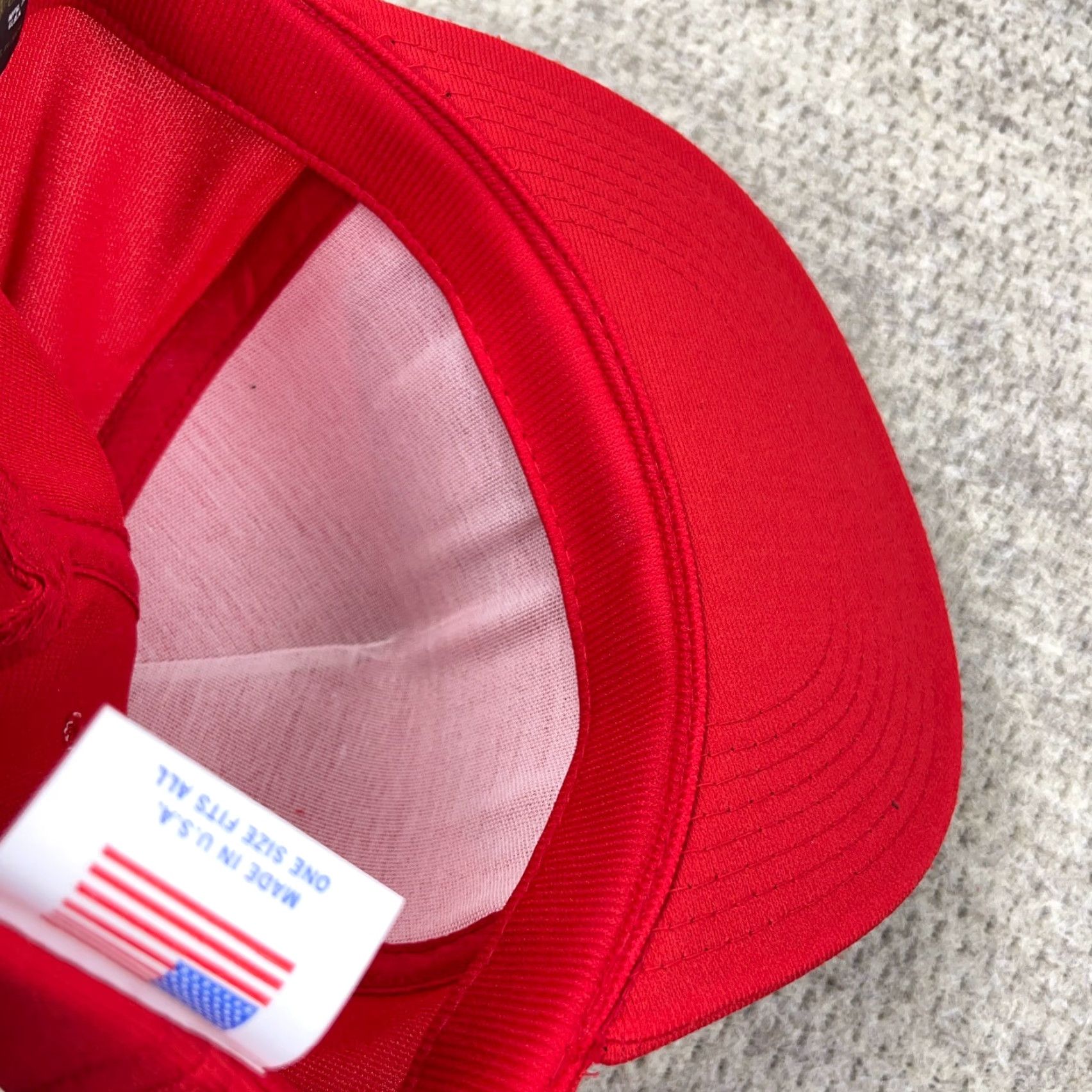 Vintage VINTAGE United States Marine Corps Hat Cap Snapback USA USMC Semper Fi Veteran Red Cotton/Poly Knit Logo Adjustable Snapback Mens 90s Retro USMC Hat Size ONE SIZE - 6 Thumbnail