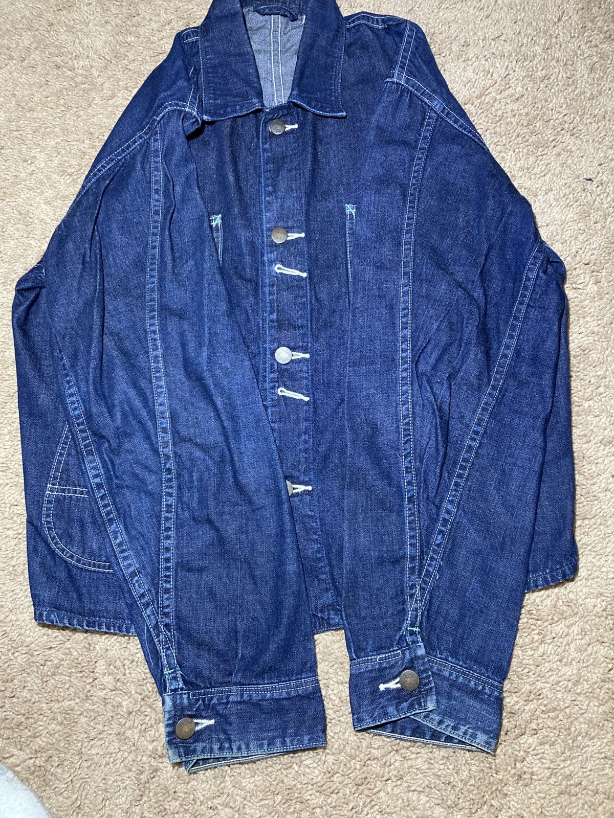 Bape 1996 Bape Denim Jacket Coat Chore Vintage 90s OG Coverall Size US M / EU 48-50 / 2 - 8 Thumbnail