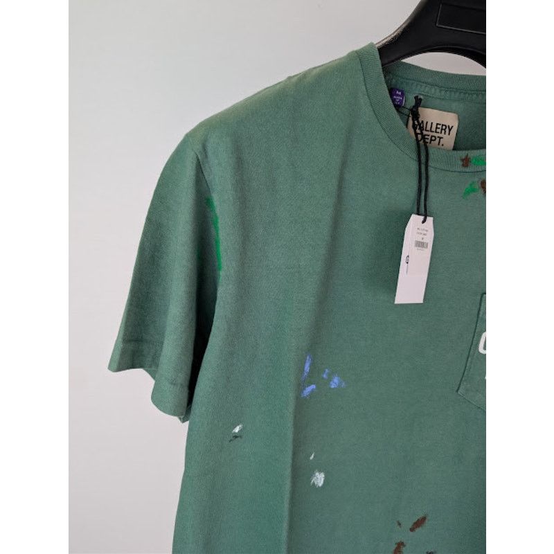 Gallery Dept. o1rshd1 Vintage Logo Painted T-Shirt in Green Size US M / EU 48-50 / 2 - 6 Thumbnail