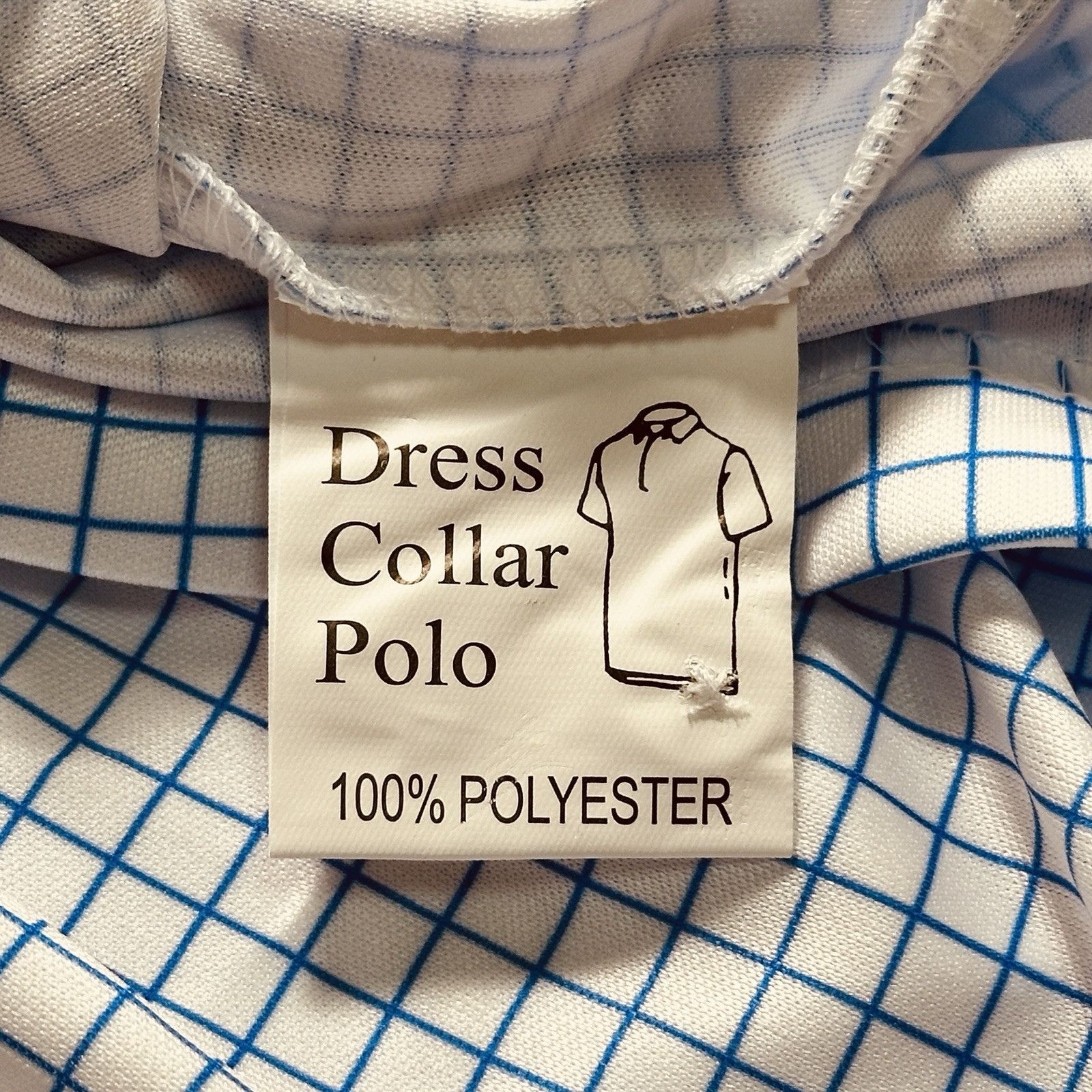 Other Collars & Co. The Original Dress Polo Sz M Relaxed Blue-Grid Size US M / EU 48-50 / 2 - 9 Thumbnail