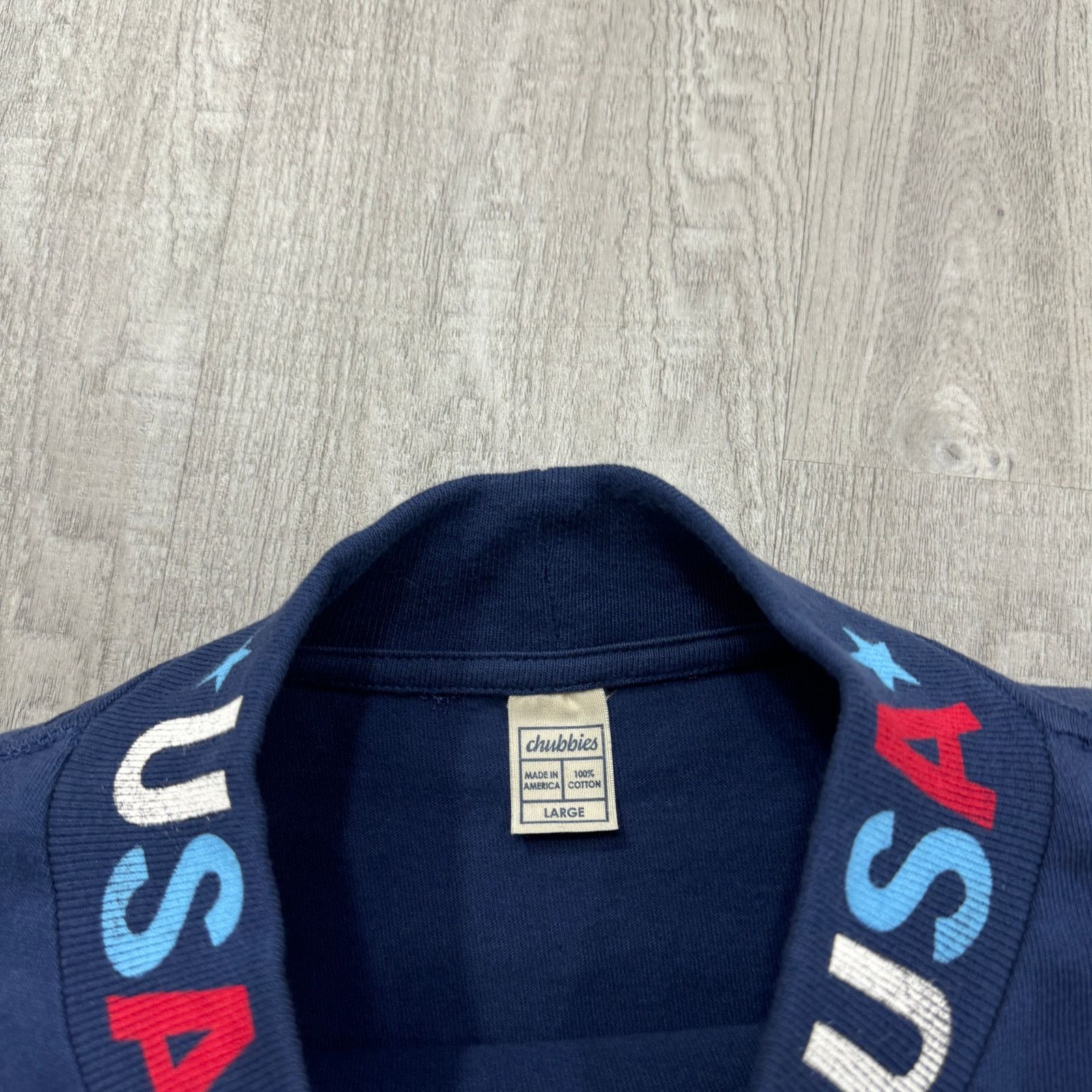 Chubbies Chubbies Shirt Men's Large Blue White Red United States USA Size US L / EU 52-54 / 3 - 5 Thumbnail