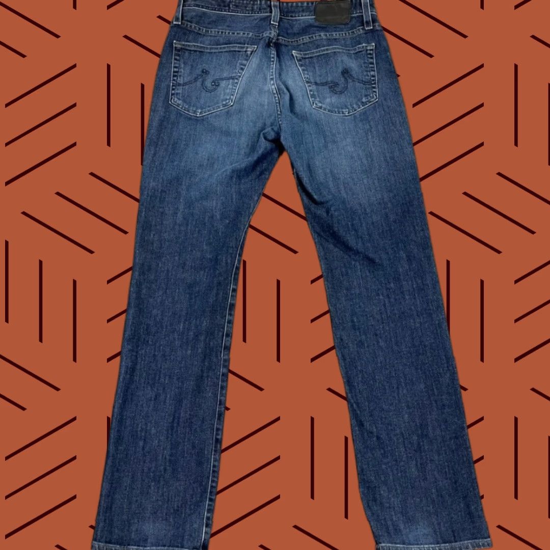 Denime AG Adriano Goldschmied Jeans Slim Straight Everett Mens 34x33 Blue Denim Size US 34 / EU 50 - 1 Thumbnail