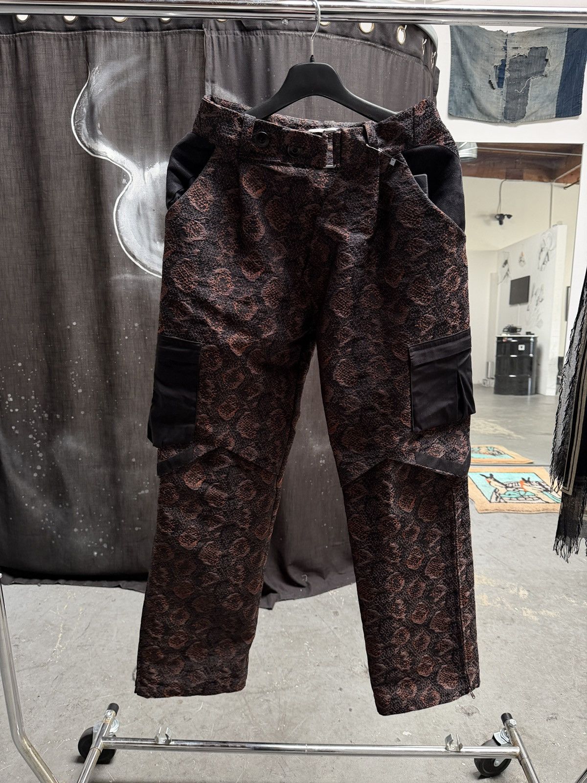 Kiko Kostadinov Kiko Kostadinov Bindra Snake Cargo Trousers Size US 30 / EU 46 - 6 Thumbnail