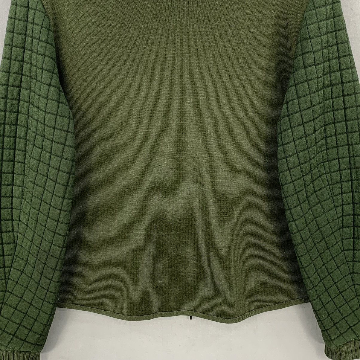 Japanese Brand Japan Made Half Knitted Checkered Quilted Bomber Jacket Size US S / EU 44-46 / 1 - 10 Thumbnail