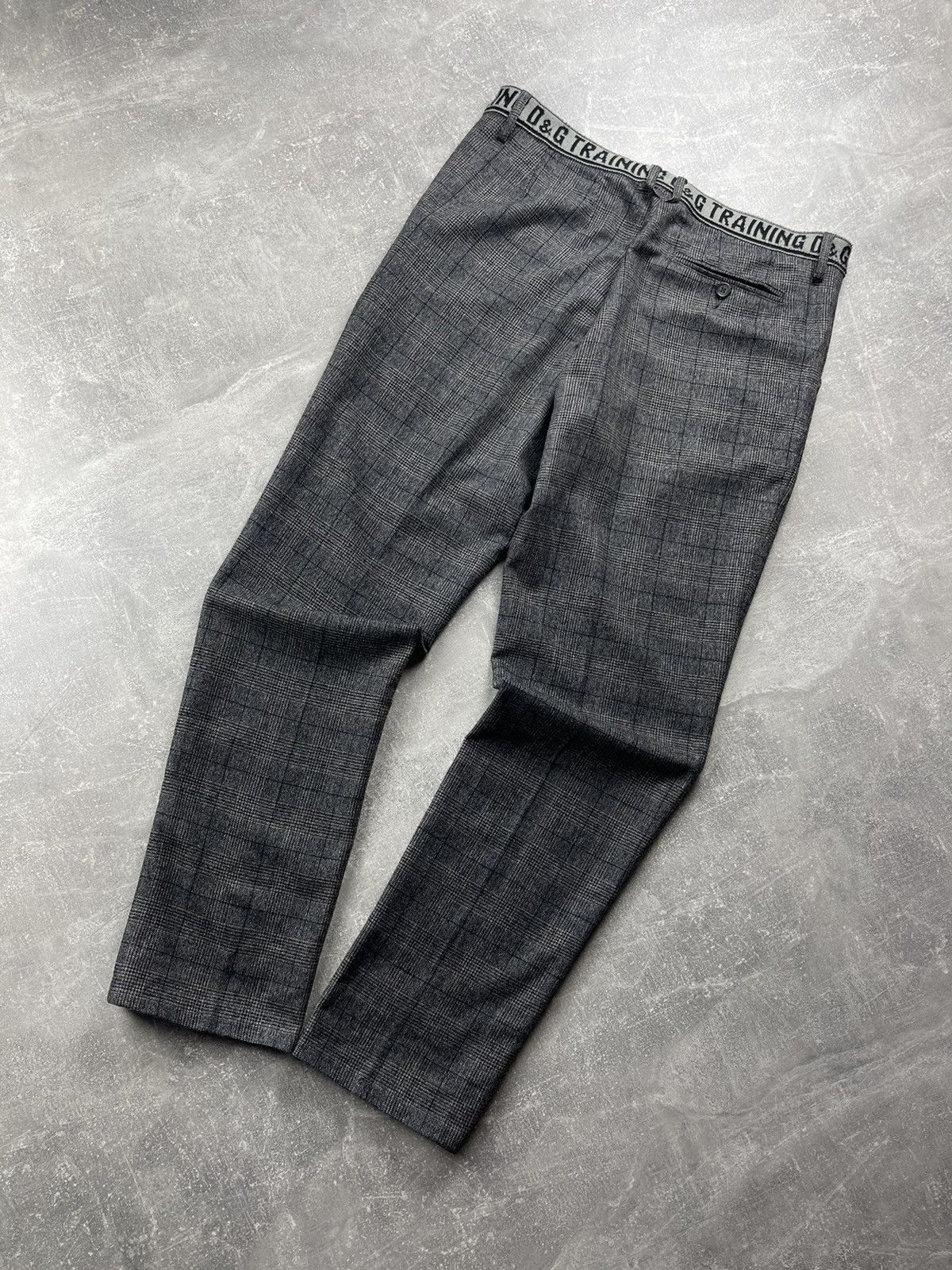 Dolce & Gabbana Dolce & Gabbana D&G Training Grey Plaid Pants Wool 00s Size US 34 / EU 50 - 1 Thumbnail