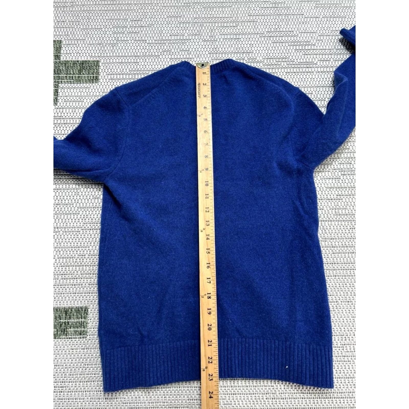Everlane Everlane Sweater Womens XS Blue Wool Laine Knit Ribbed Trim Crew Neck Winter Size XS / US 0-2 / IT 36-38 - 4 Thumbnail