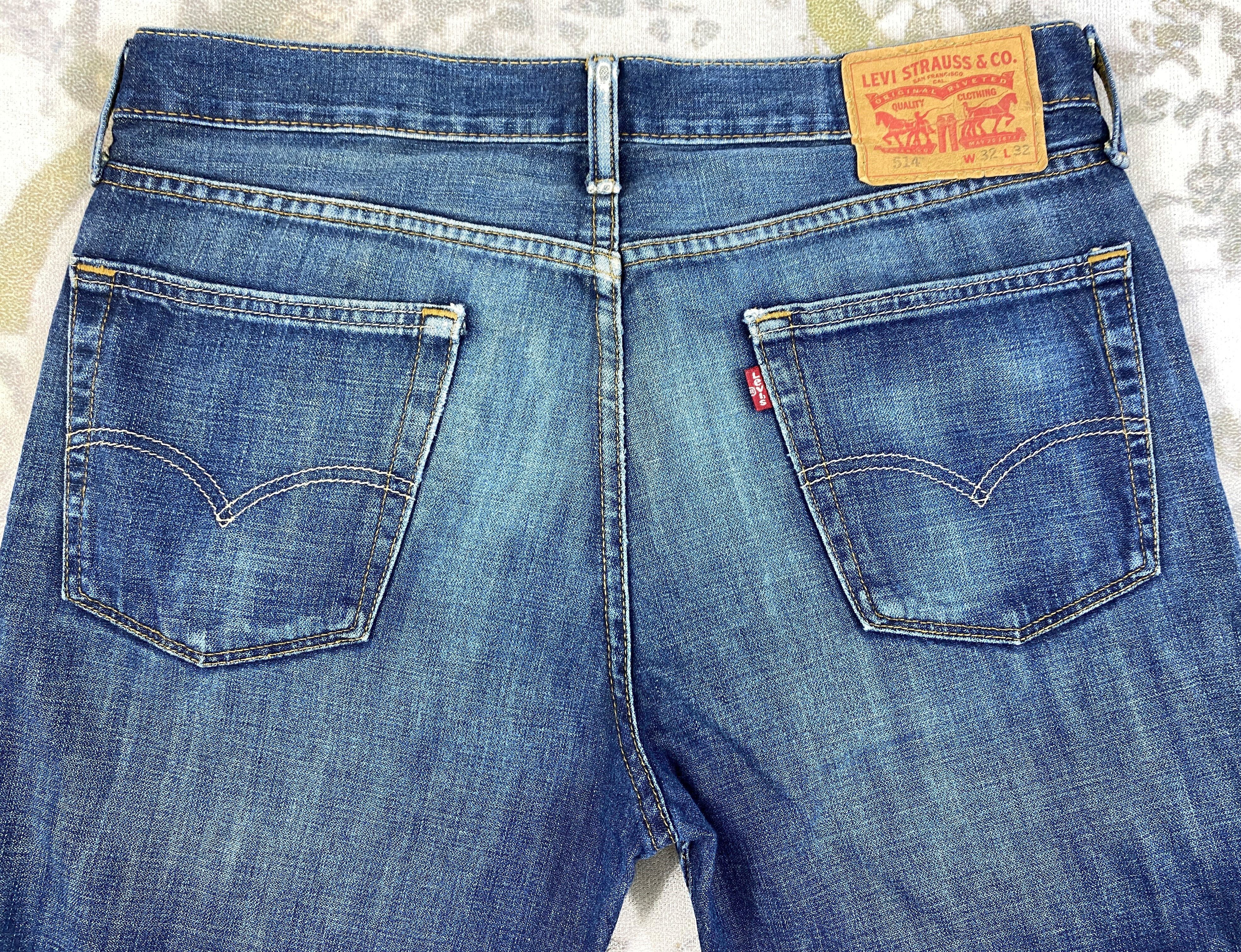 Levi's Vintage Levi's 514 Dark Blue Denim 33 x 32 -JN646 Size US 33 - 4 Thumbnail
