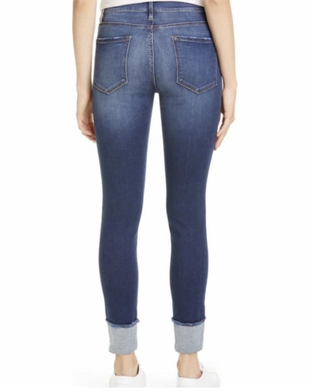 Frame Frame Le Skinny De Jeanne Crop Reverse V-Cuff Size 26" / US 2 / IT 38 - 3 Thumbnail