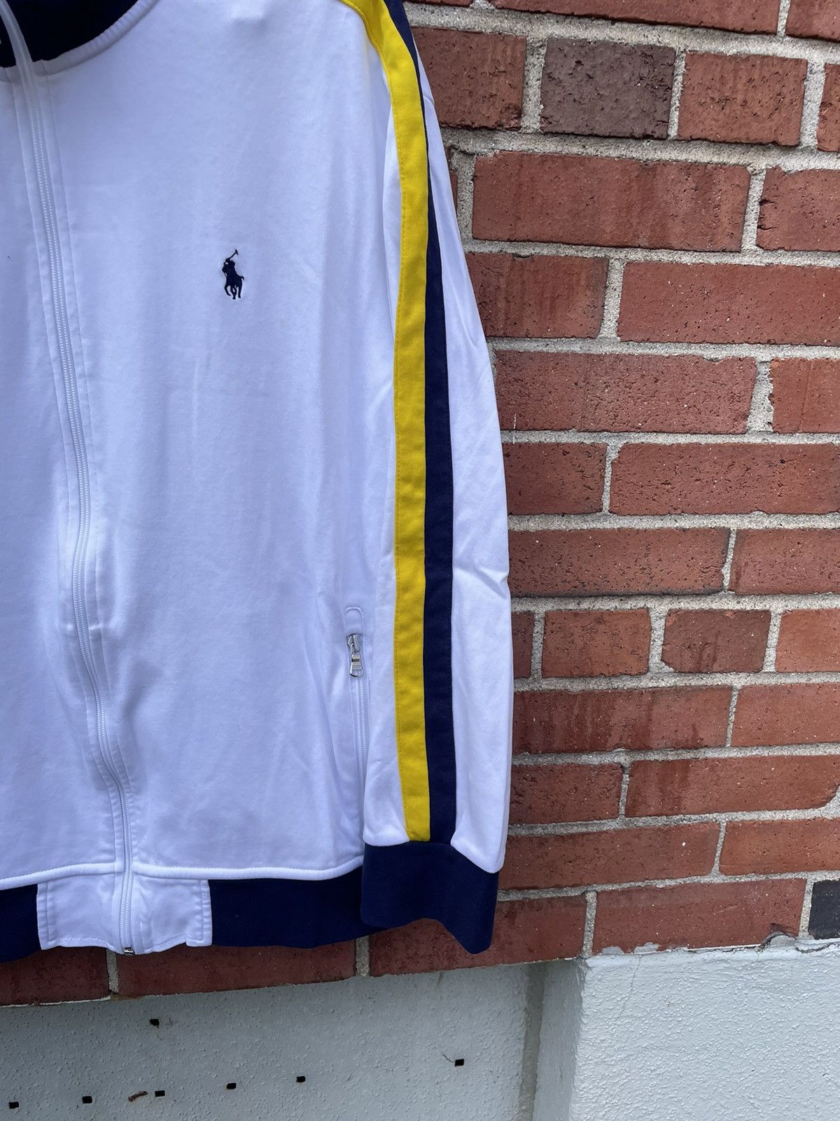 Polo Ralph Lauren Mens Polo Ralph Lauren Performance Striped Track Jacket Size US XXL / EU 58 / 5 - 3 Thumbnail