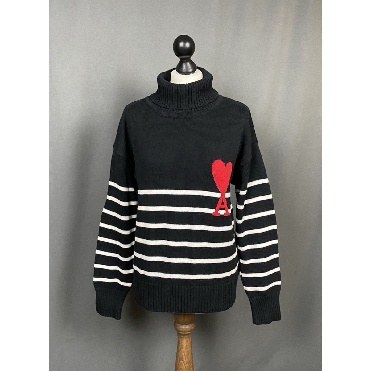 AMI AMI Paris Women's Black Oversized Turtleneck Sweater Size S Size S / US 4 / IT 40 - 1 Thumbnail