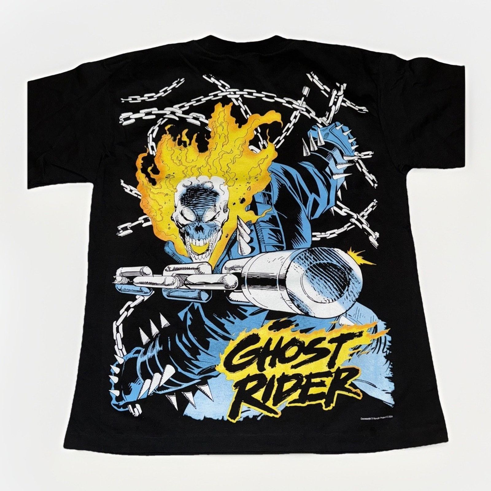 Marvel Comics Hyuujin Project x Marvel Ghost Rider AOP T-Shirt XL Black Size US XL / EU 56 / 4 - 5 Thumbnail