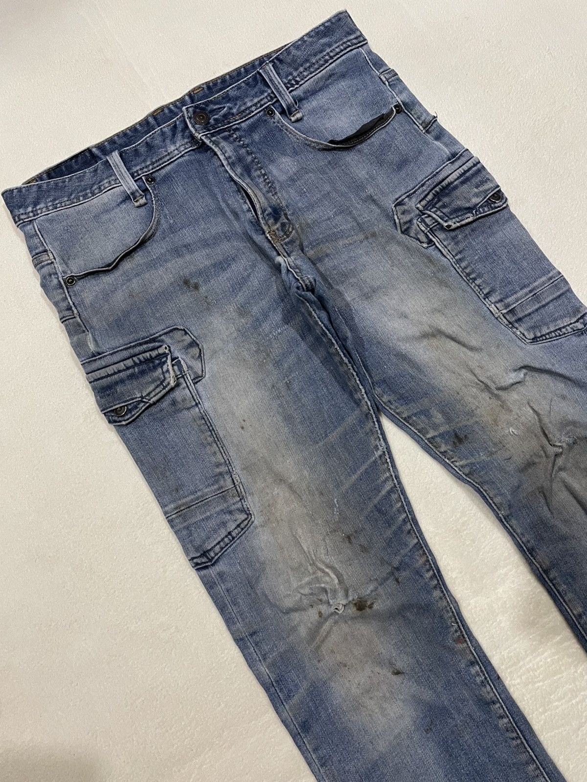 Japanese Brand Vintage Evenriver Distress Mudwash Denim Jeans Size US 32 / EU 48 - 6 Thumbnail