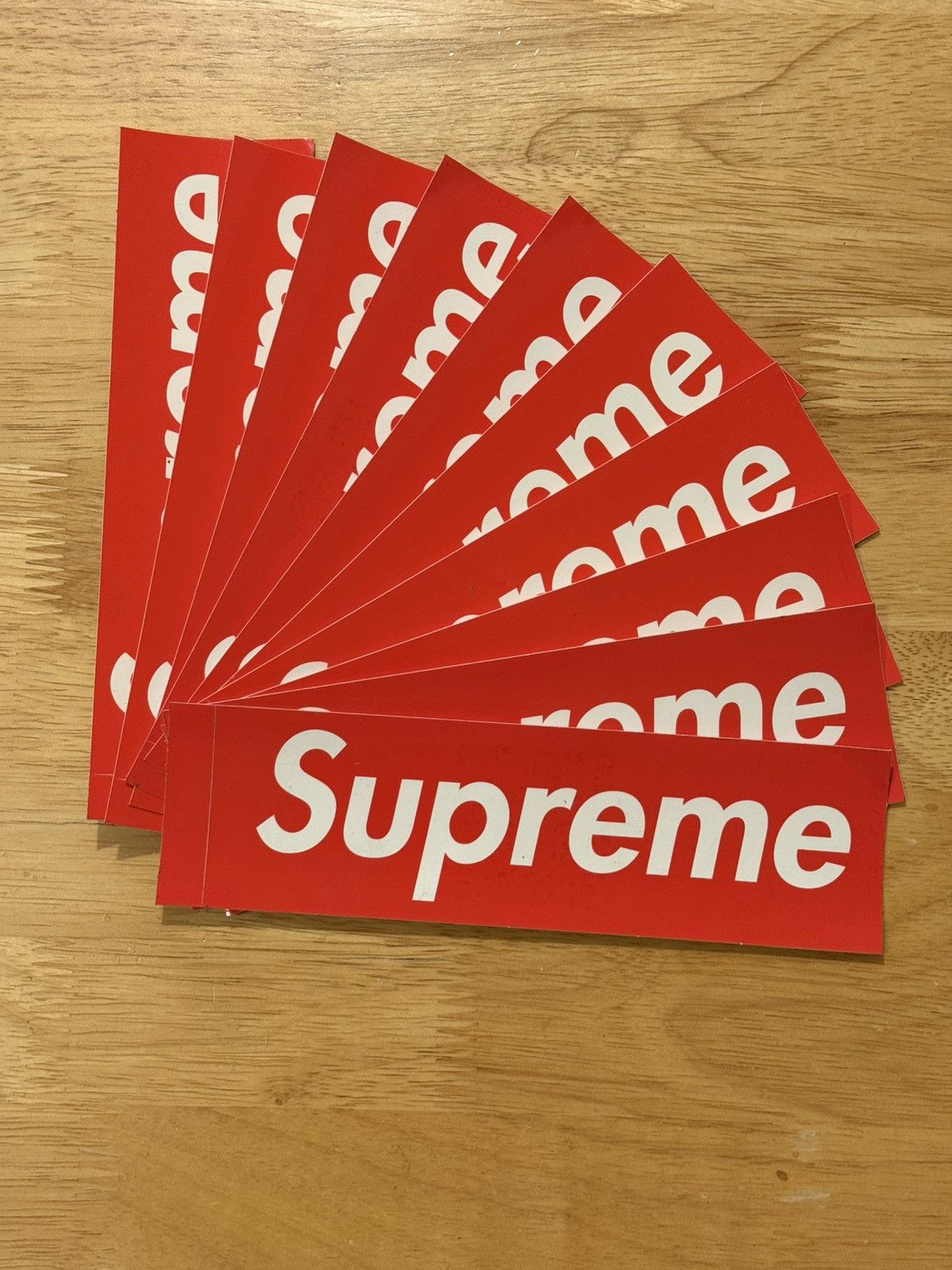 Supreme 10 Pack of Supreme Box Logo Stickers Size ONE SIZE - 1 Preview