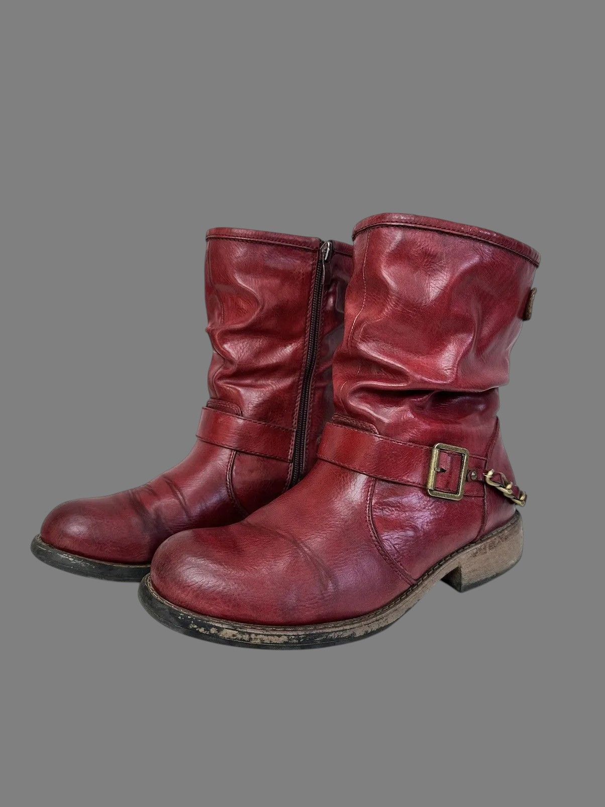 A.S.98 Guidi Style Vintage Leather Boots High AS98 Rick 424 Size US 9 / IT 39 - 4 Thumbnail