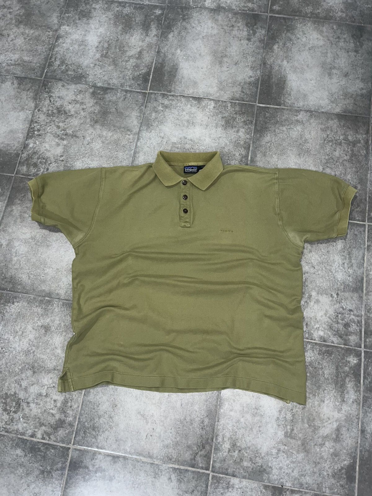Patagonia Vintage Patagonia Men's Olive Green Short Sleeve Polo Shirt Size US M / EU 48-50 / 2 - 1 Thumbnail